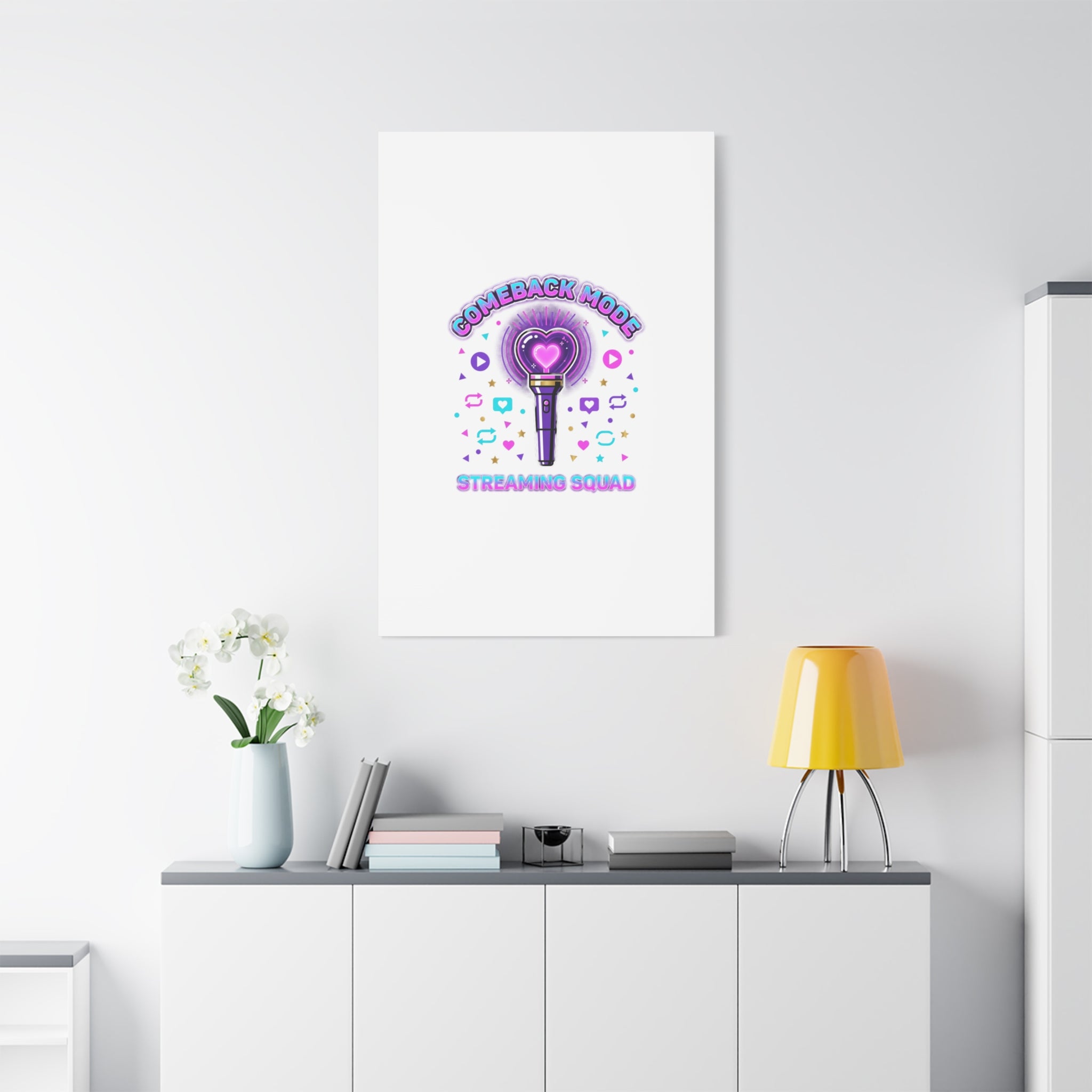 Comeback Mode Lightstick Canvas | K-pop Comeback, Streaming Squad