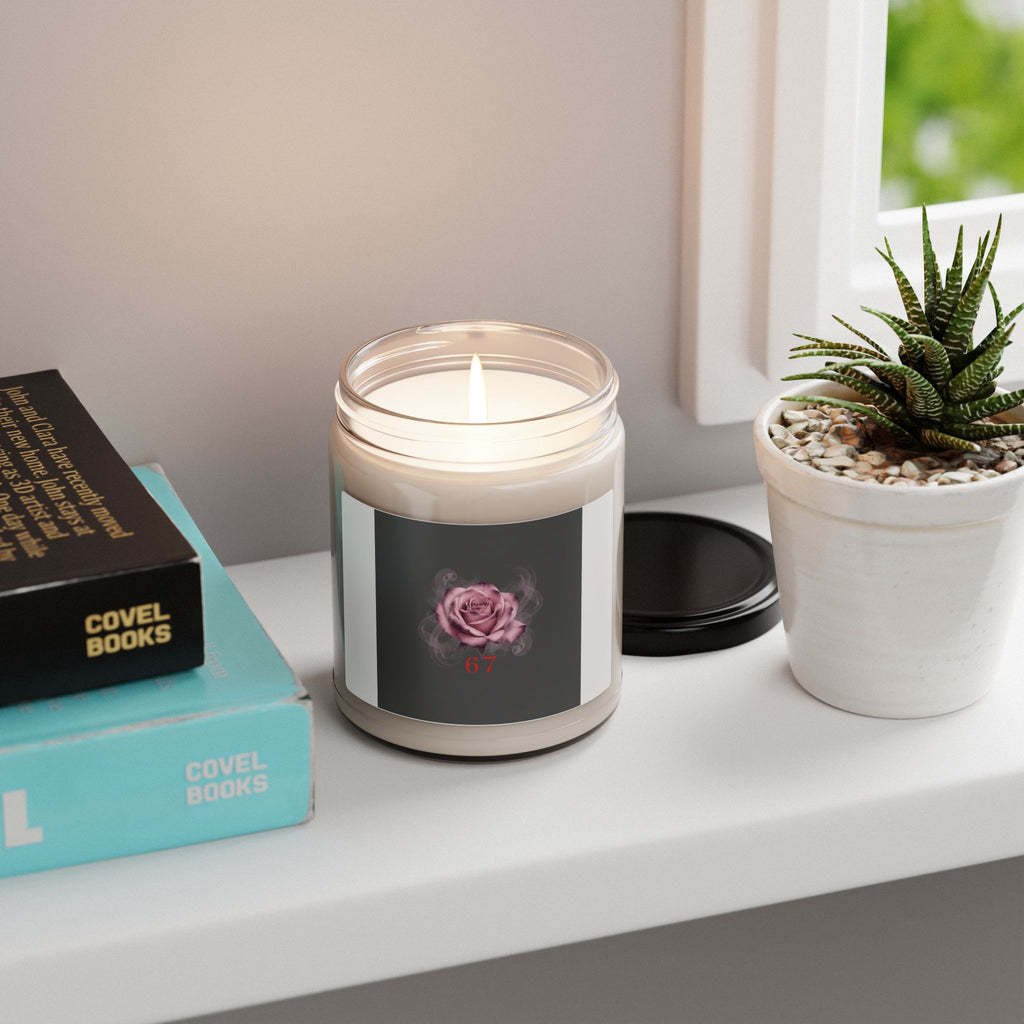 6 7 Valentine's Candle | Viral Gothic Rose Scented Soy Candle | 6 7 Meaning Dark Romance