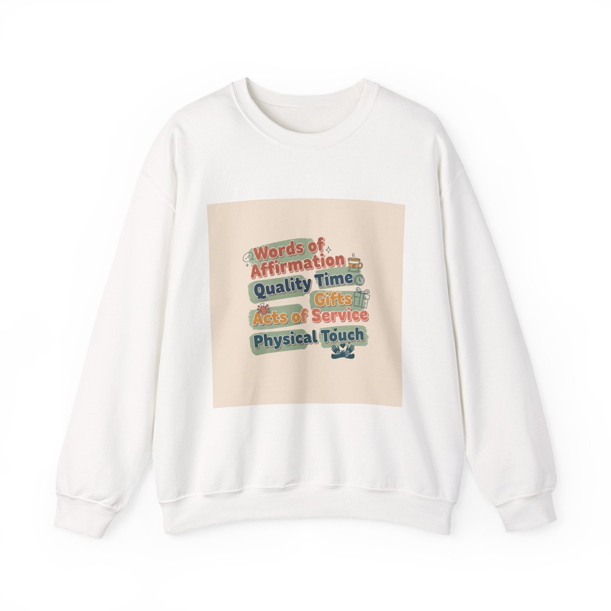 Love Languages Meme Crewneck Sweatshirt | love language meme, relationship humor
