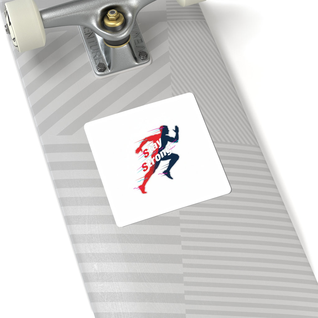 Stay Strong Runner Sticker | Fitness Motivation, Gym Mantra