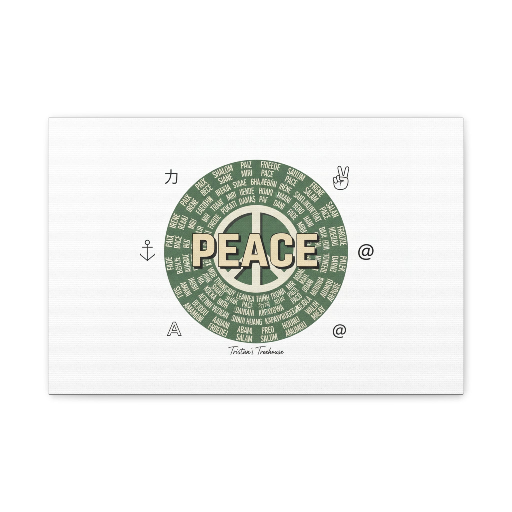 Peace doodle canvas | hand drawn sketch aesthetic, handwritten message