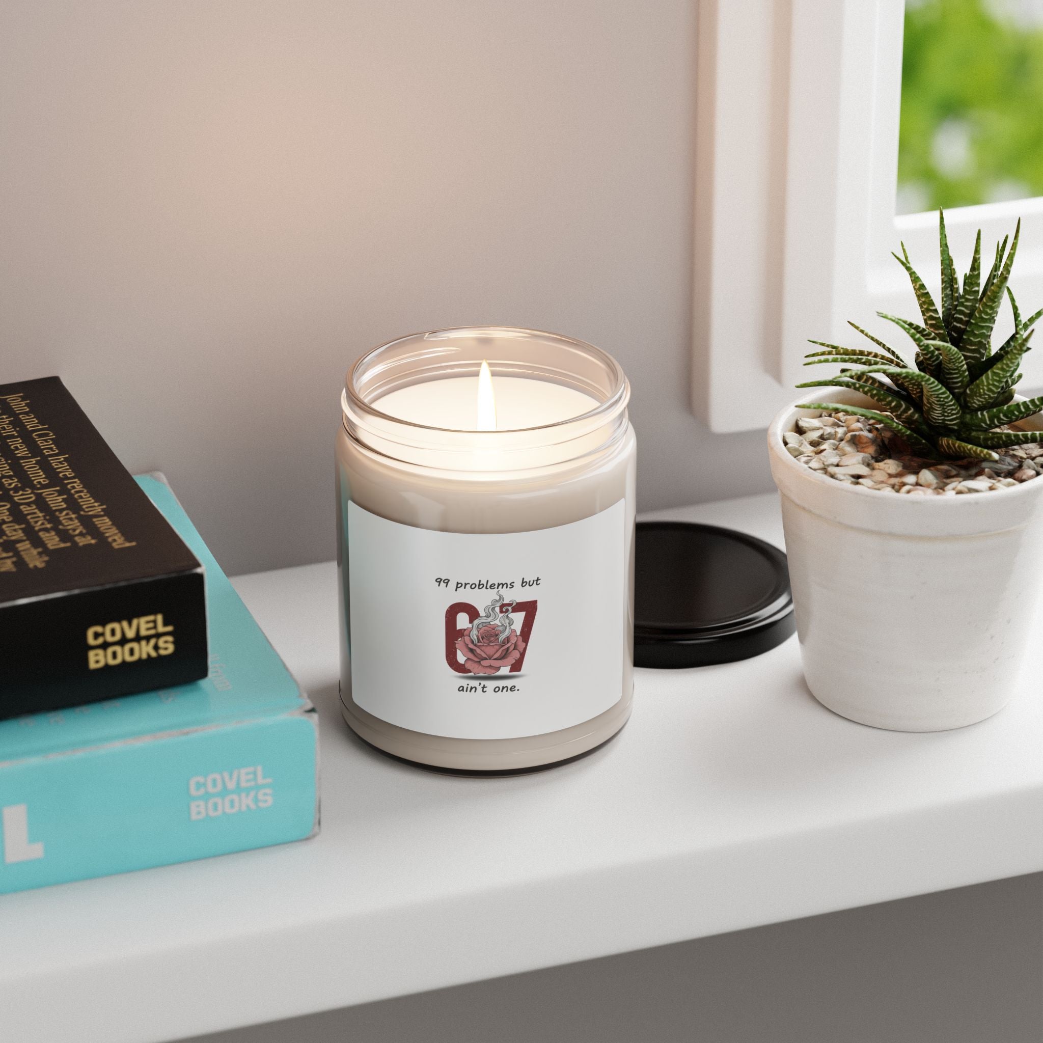 99 Problems But 6 7 Ain't One Candle | Viral Valentine's Soy Candle | Funny Cupid Gift