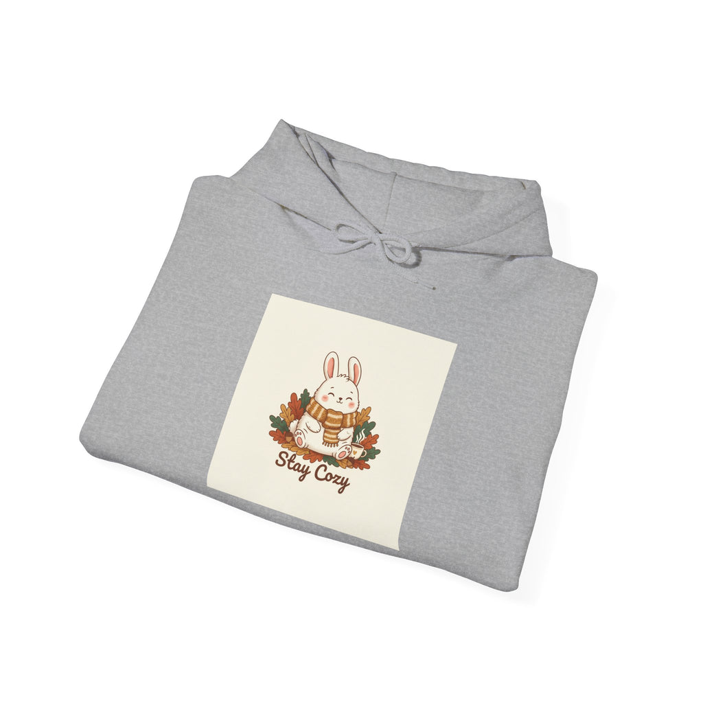 Cozy Bunny Winter Forest hoodie | cute animal illustration, cozy critter art