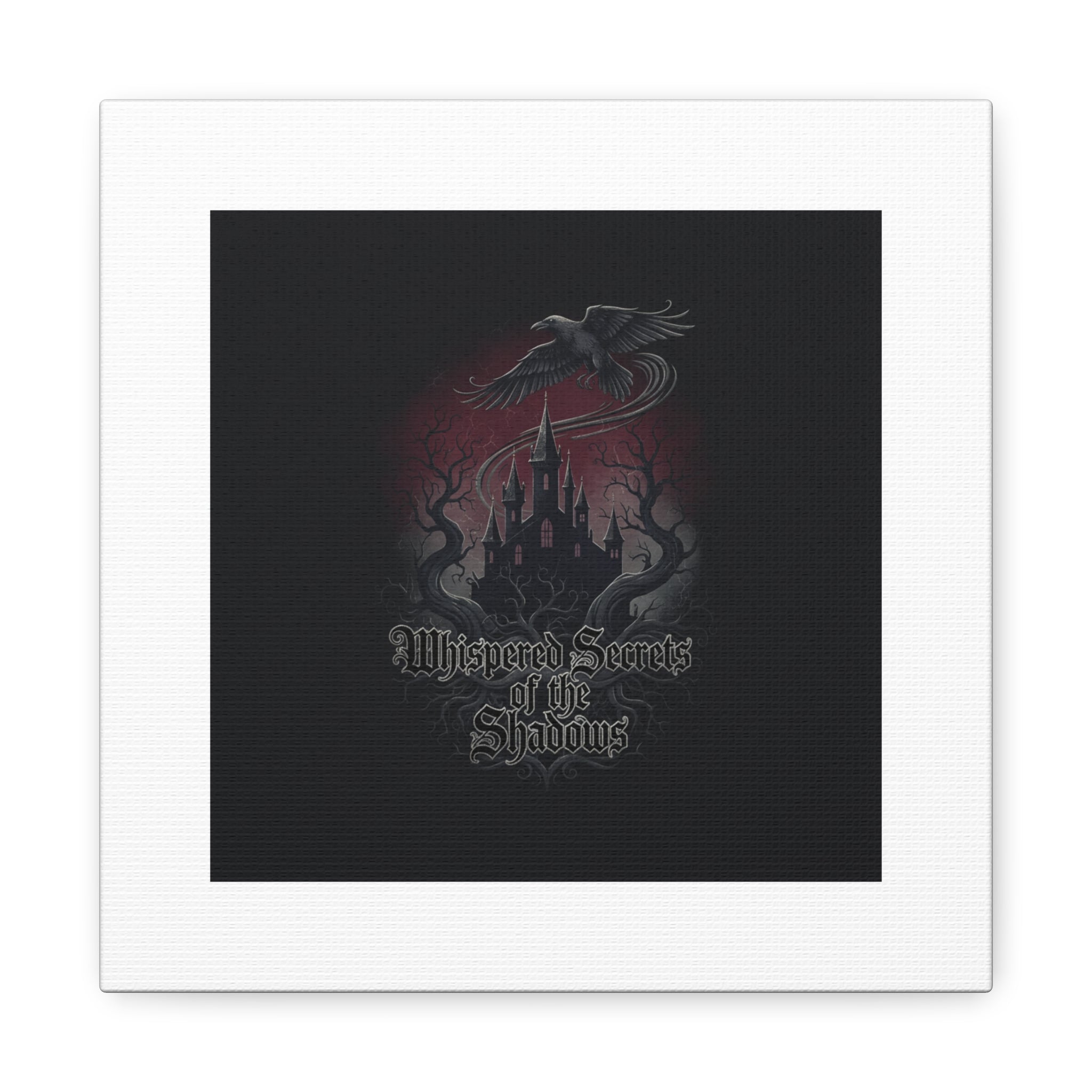 Whispered Secrets of the Shadows Castle Wall Art, Matte Canvas | Gothic Medieval Decor