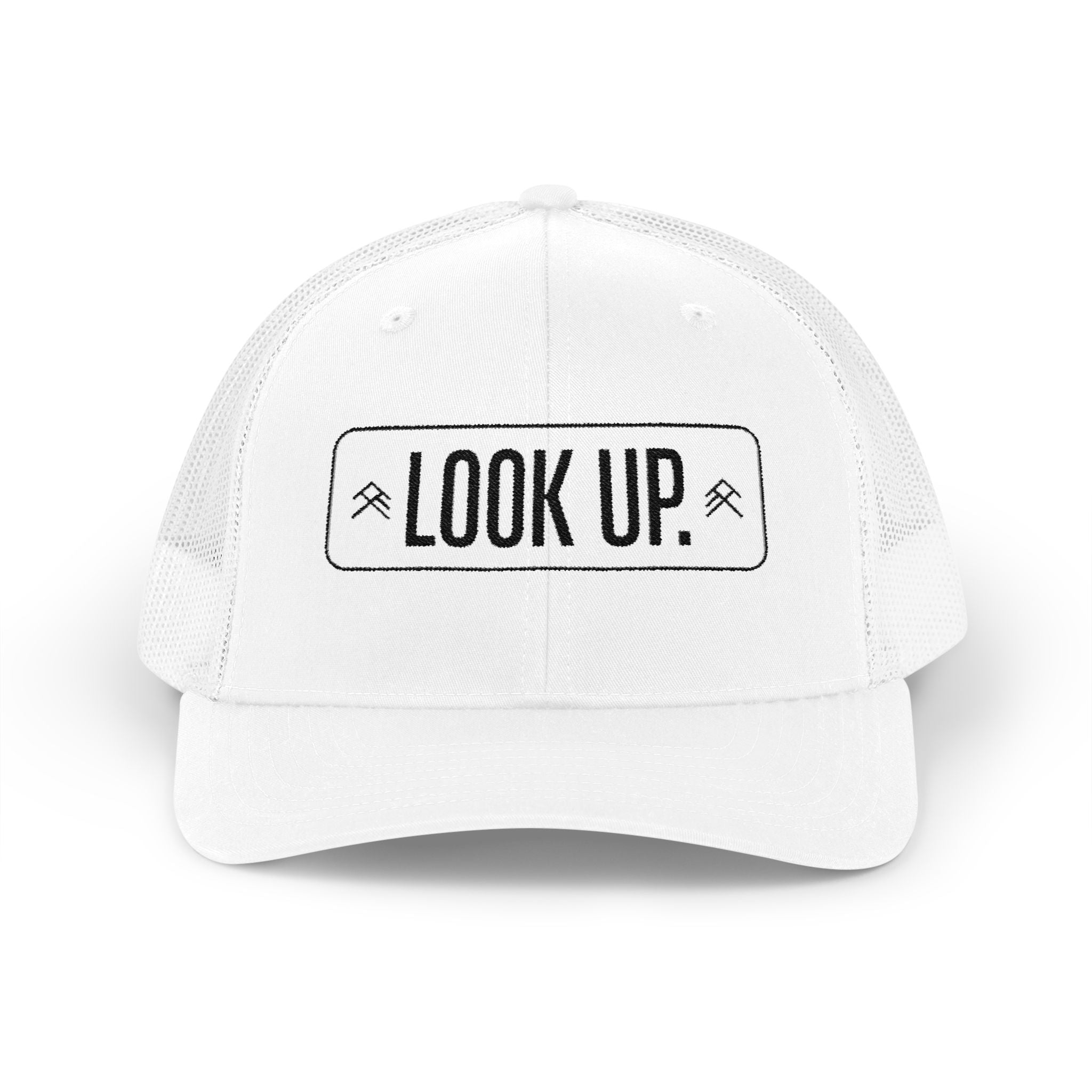 Look Up Trucker Cap — Embroidered Snapback Hat