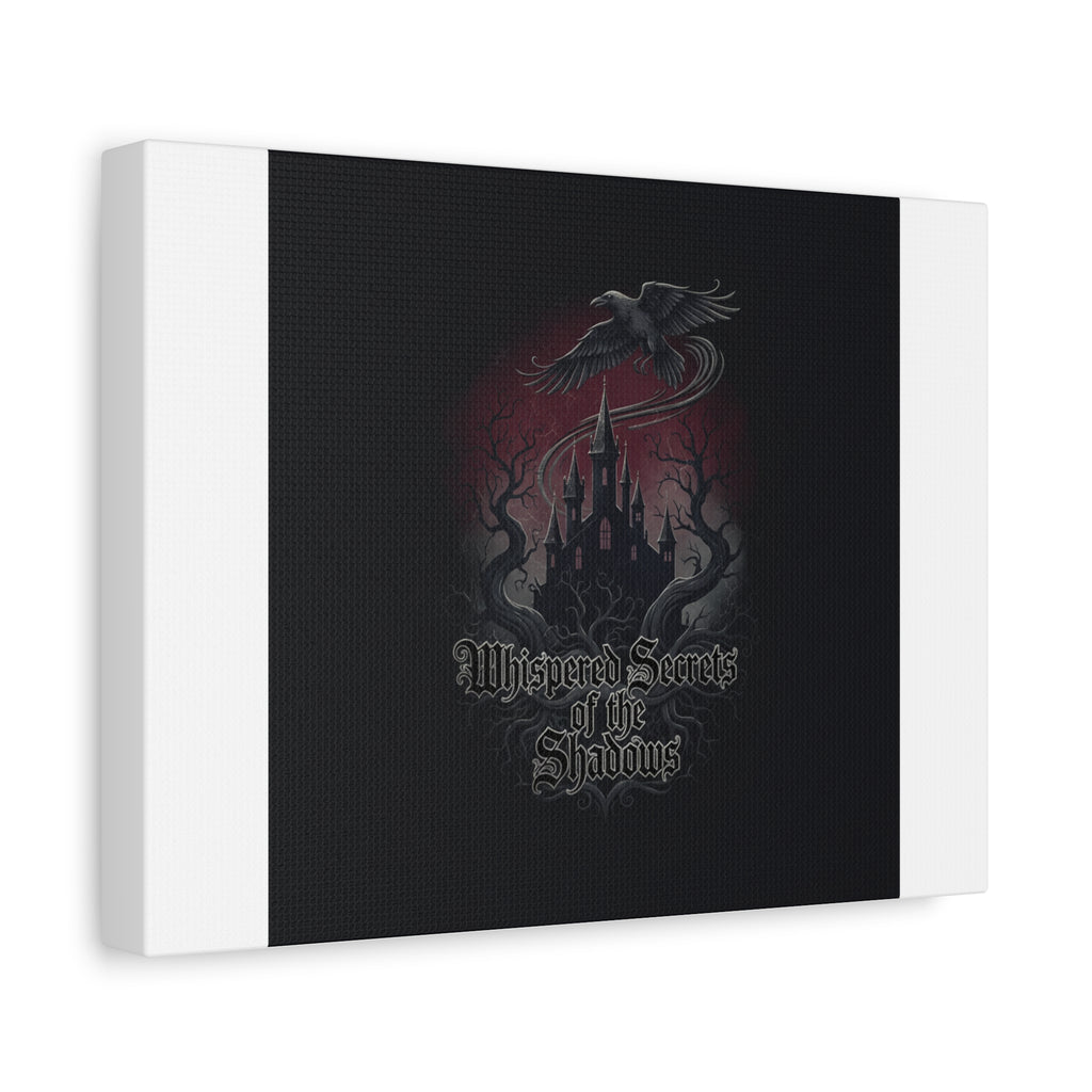 Whispered Secrets of the Shadows Castle Wall Art, Matte Canvas | Gothic Medieval Decor