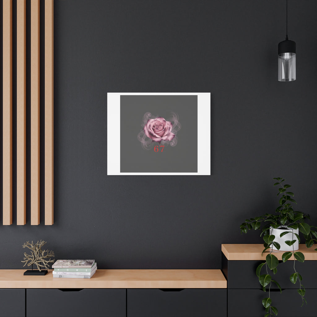 6 7 Valentine's Canvas | Viral Gothic Rose Wall Art | 6 7 Meaning Dark Romance