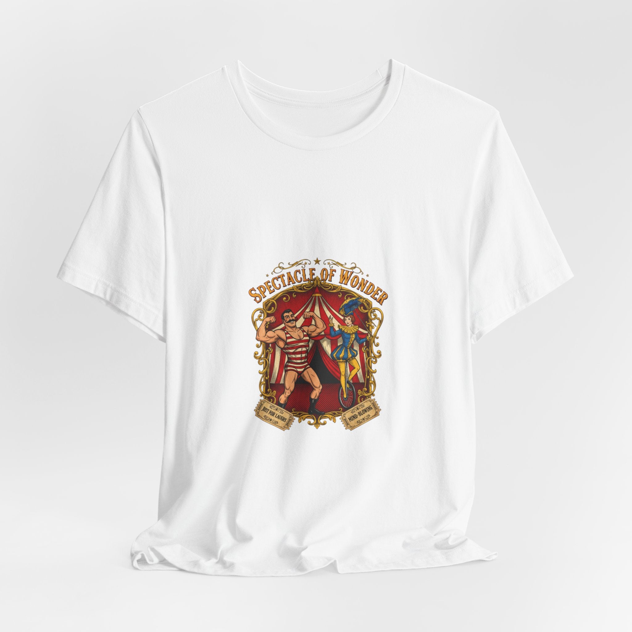 "Spectacle of Wonder" Vintage Circus T-Shirt | Retro Carnival Graphic Tee