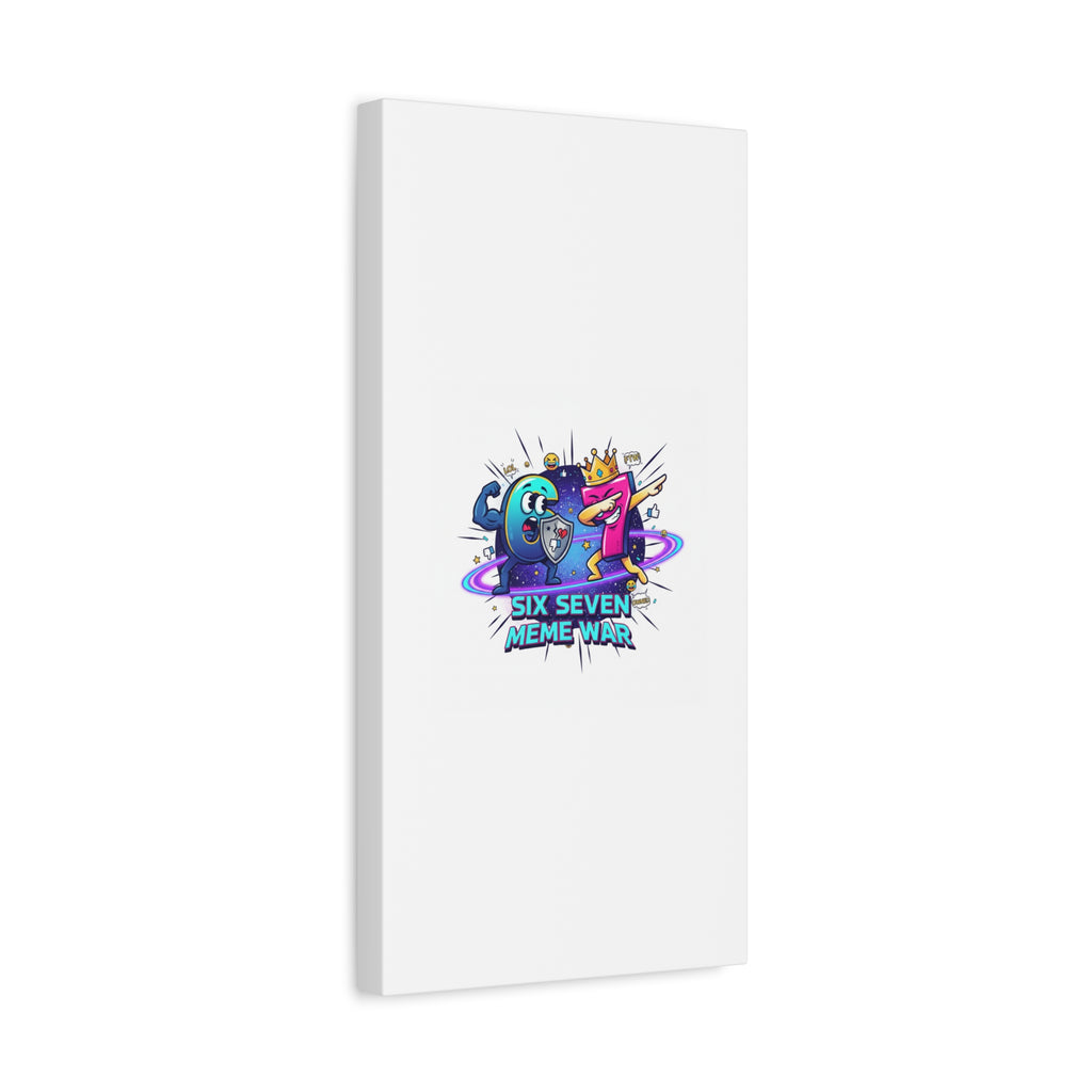 Six Seven Meme War Canvas | Legendary Internet Battle Art, Viral Culture Wall Decor