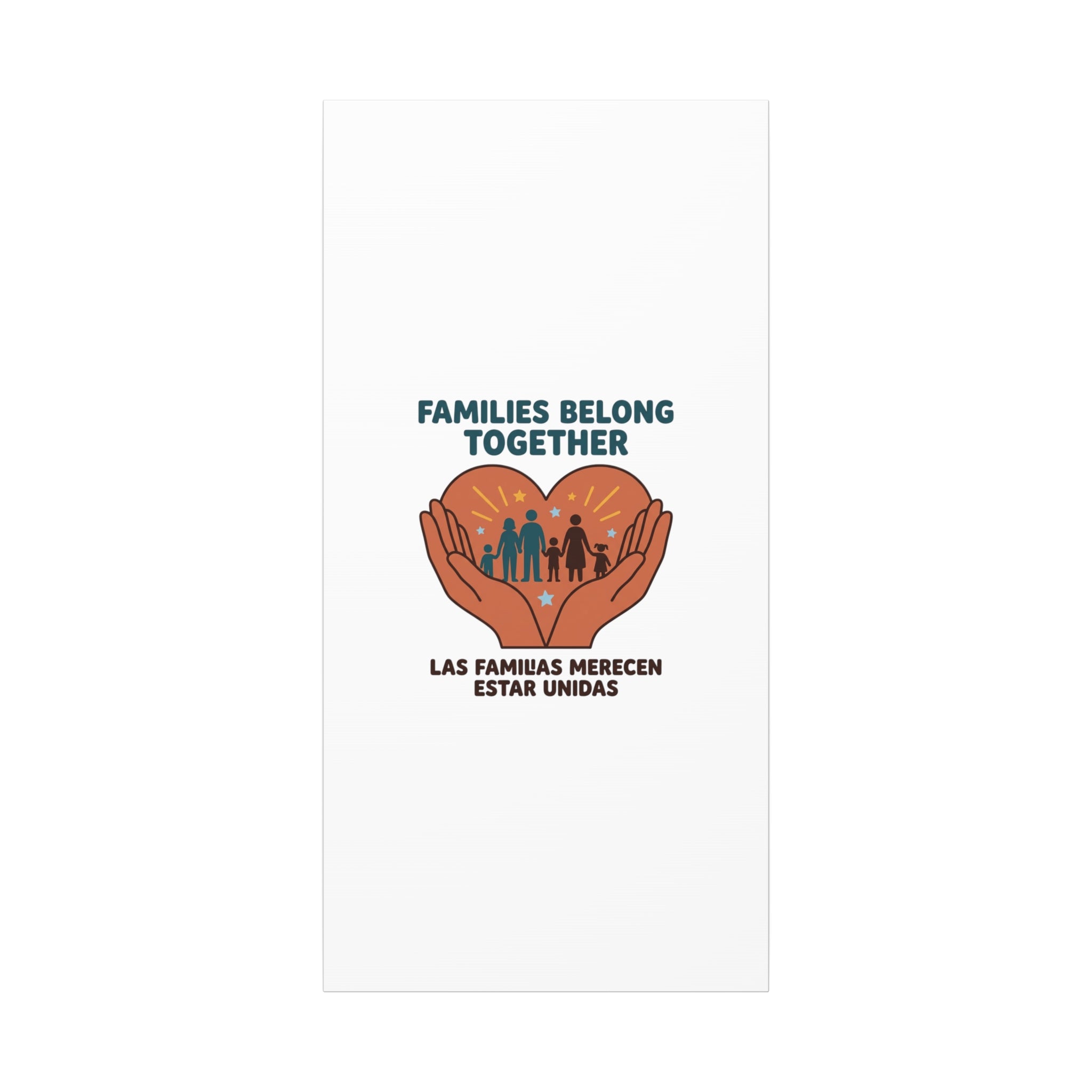 Families Belong Together Canvas | Family Unity, Bilingual Solidarity
