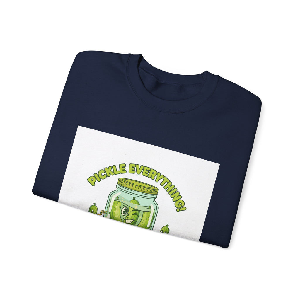 Pickle Everything jar crewneck | pickle lover sweatshirt, brine design