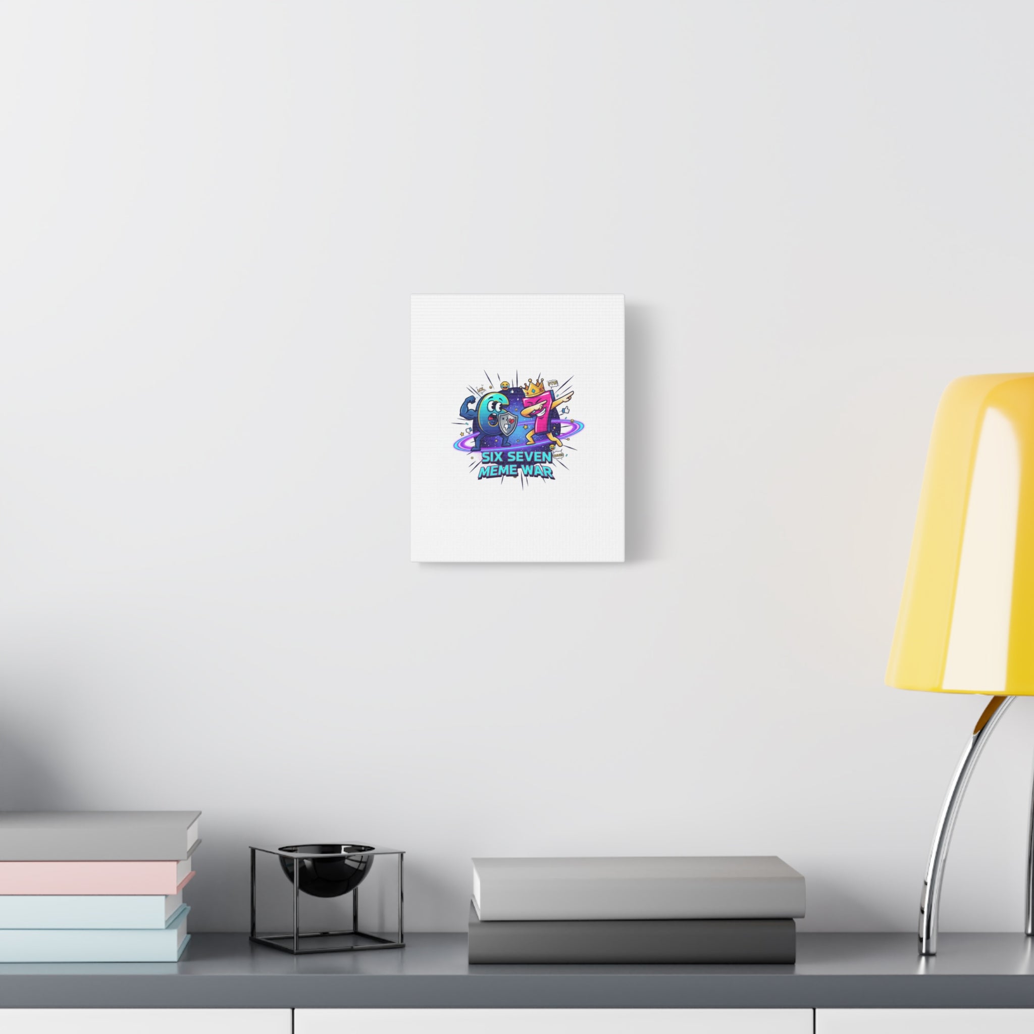 Six Seven Meme War Canvas | Legendary Internet Battle Art, Viral Culture Wall Decor