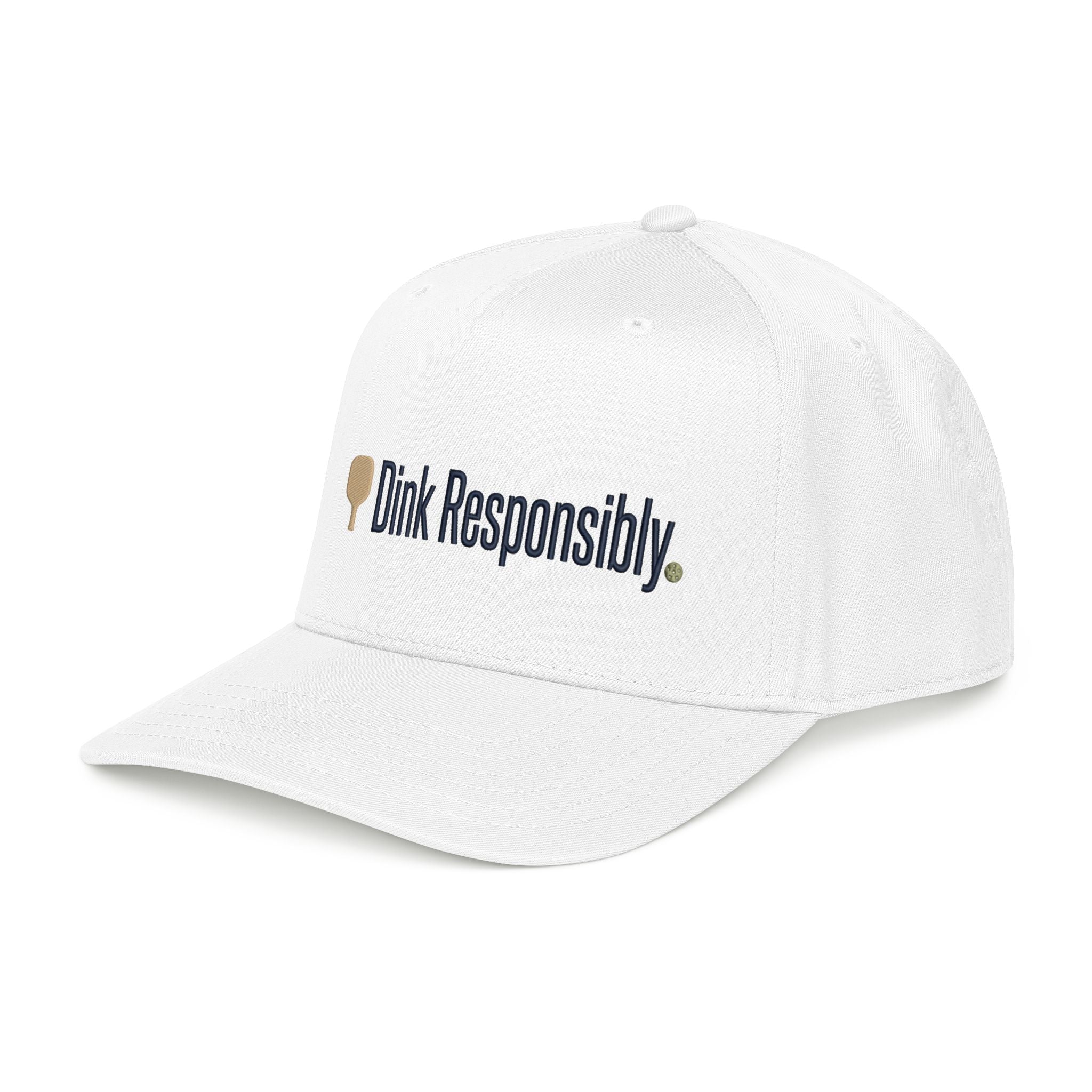 Dink Responsibly™ Pickleball Hat – Minimalist Embroidered Pickleball Cap | Funny Pickleball Gift | Summer Lifestyle Hat | Golf & Court Style Apparel