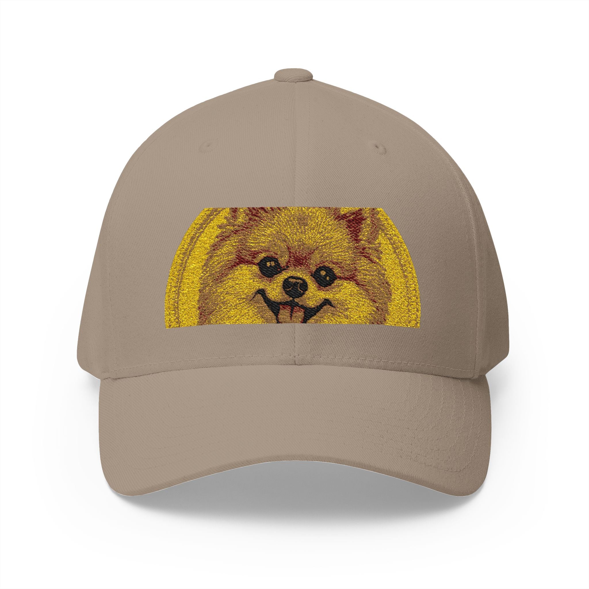 Embroidered Funny Pomeranian Dog Cap – Cute Dog Face Baseball Hat