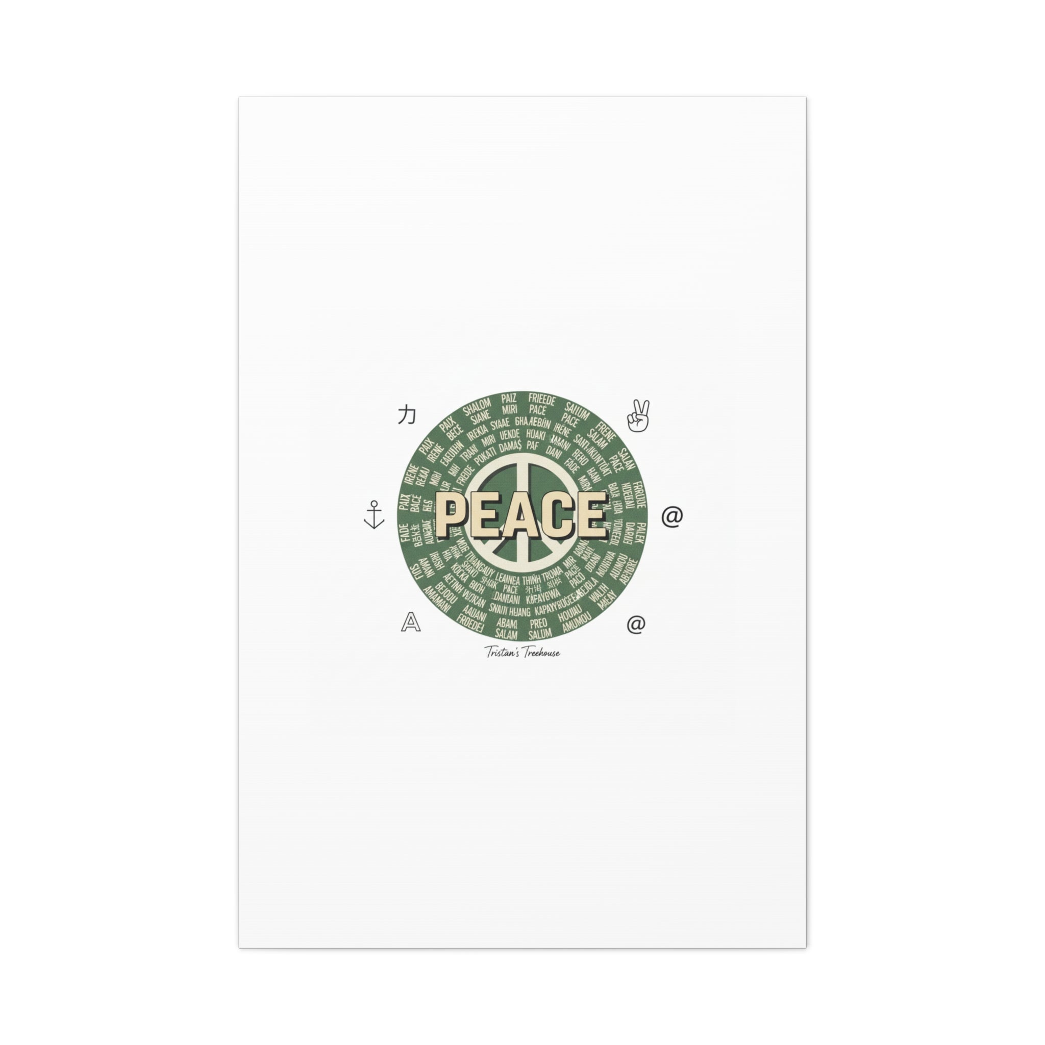 Peace doodle canvas | hand drawn sketch aesthetic, handwritten message