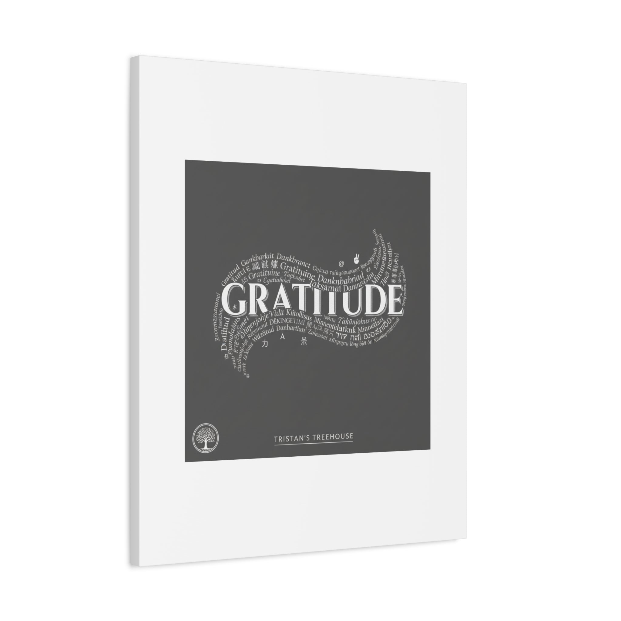 Gratitude Wall Art Matte Canvas | Tiny Treats, sweet uplifting print