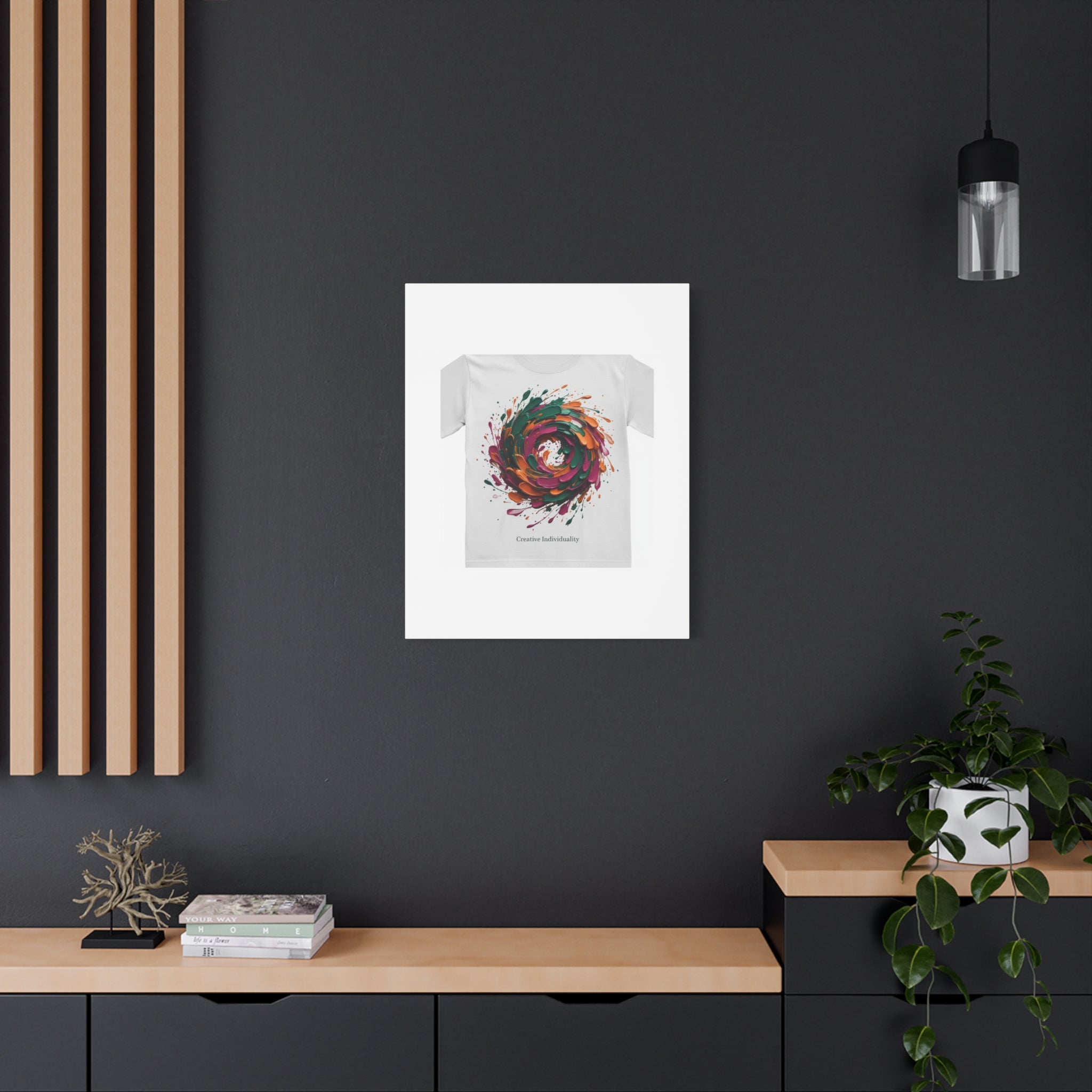 Painterly Abstract Floral Swirl Canvas | Matte Stretched Canvas