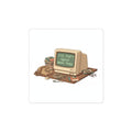 I'll Try Again Next Year Sticker | Resolution Skeptic, Retro Computer Humor