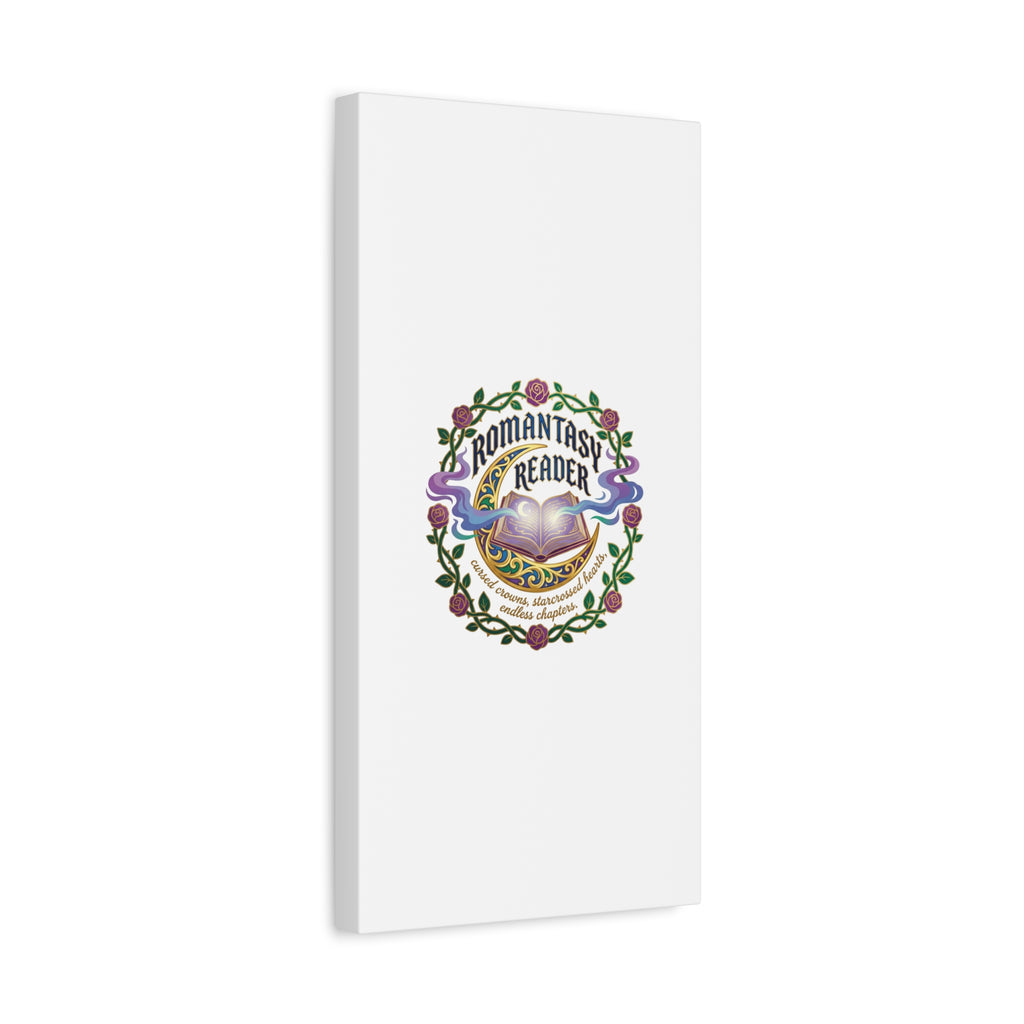Romantasy Reader Canvas Print | enchanted bookish celestial gothic