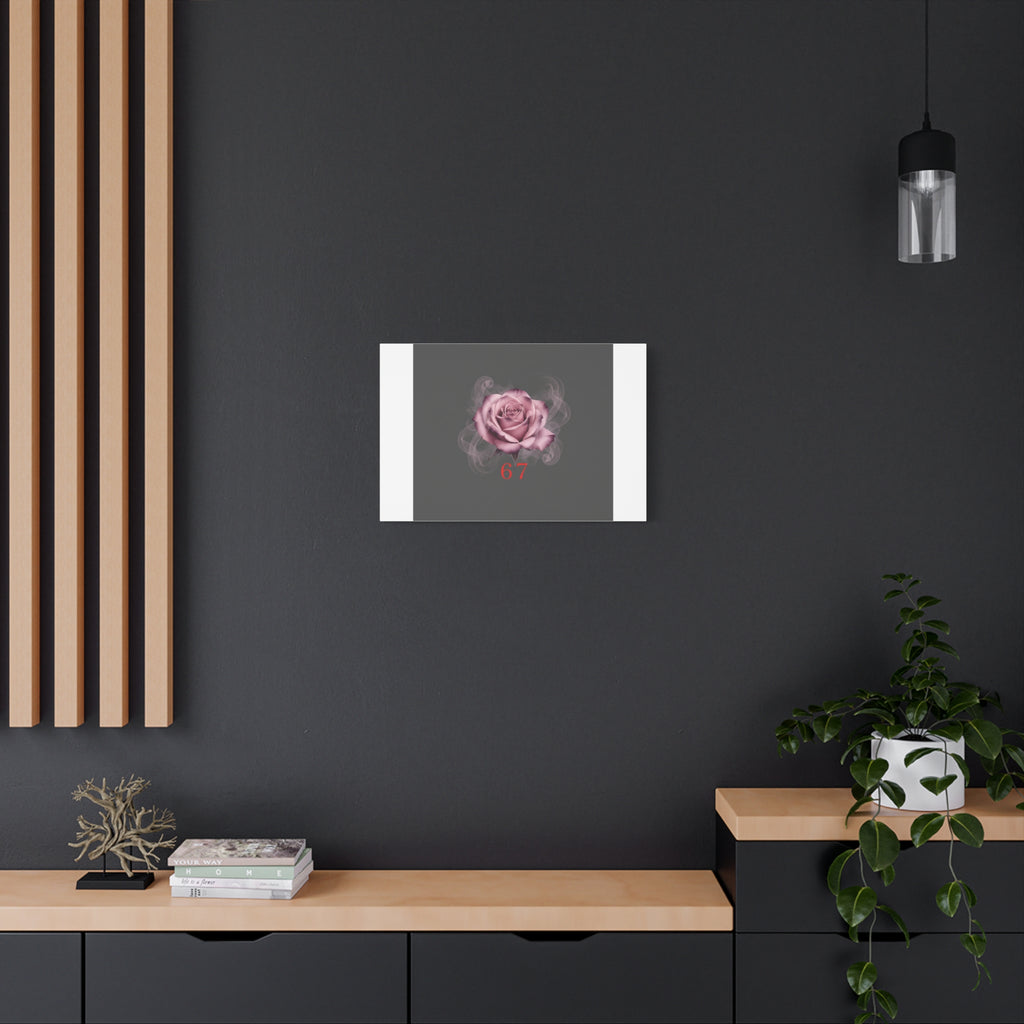 6 7 Valentine's Canvas | Viral Gothic Rose Wall Art | 6 7 Meaning Dark Romance