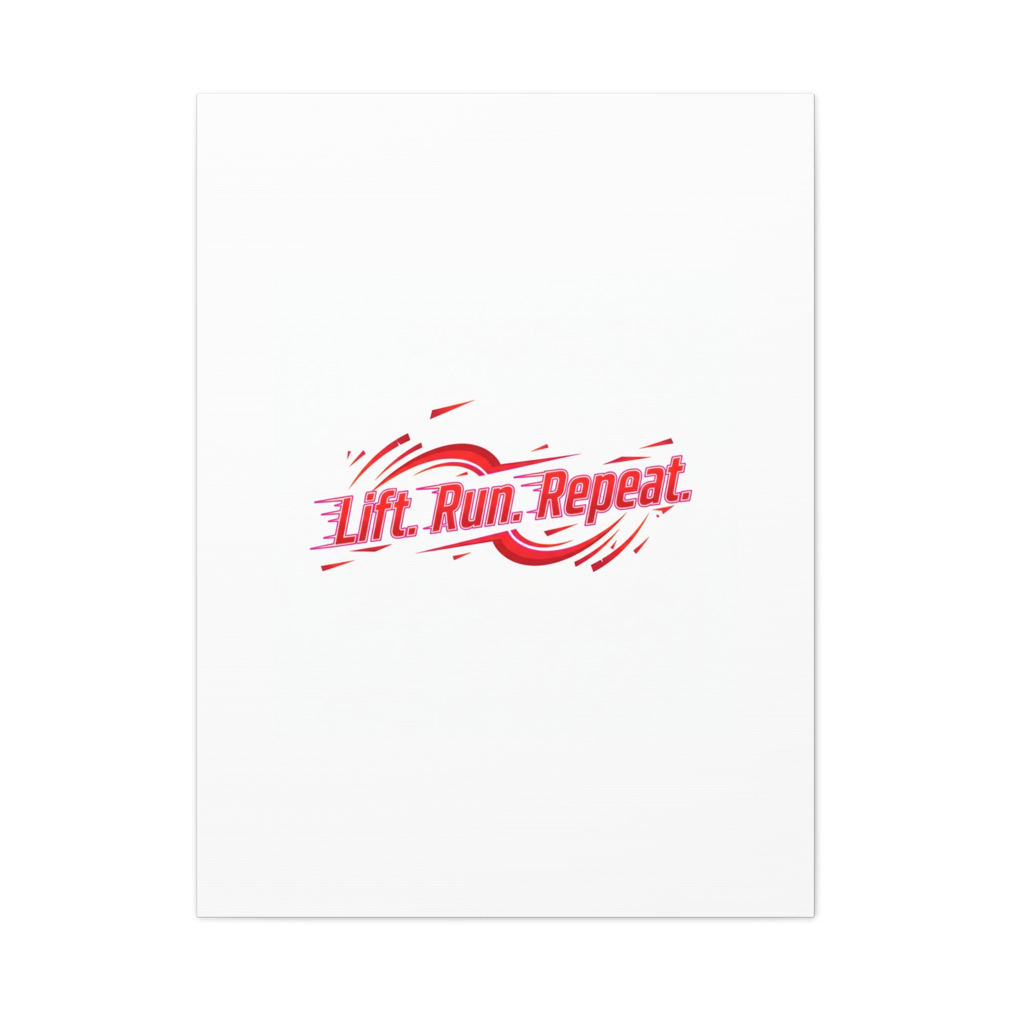 Lift Run Repeat Canvas | Fitness Wall Art, Gym Motivation