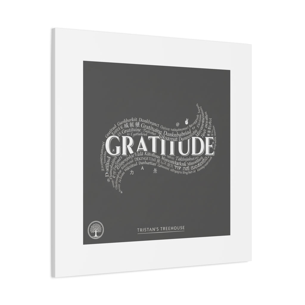 Gratitude Wall Art Matte Canvas | Tiny Treats, sweet uplifting print