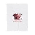 Love Is My Rebellion Velveteen Blanket | Soft Grunge Hearts, Distressed Heart Design