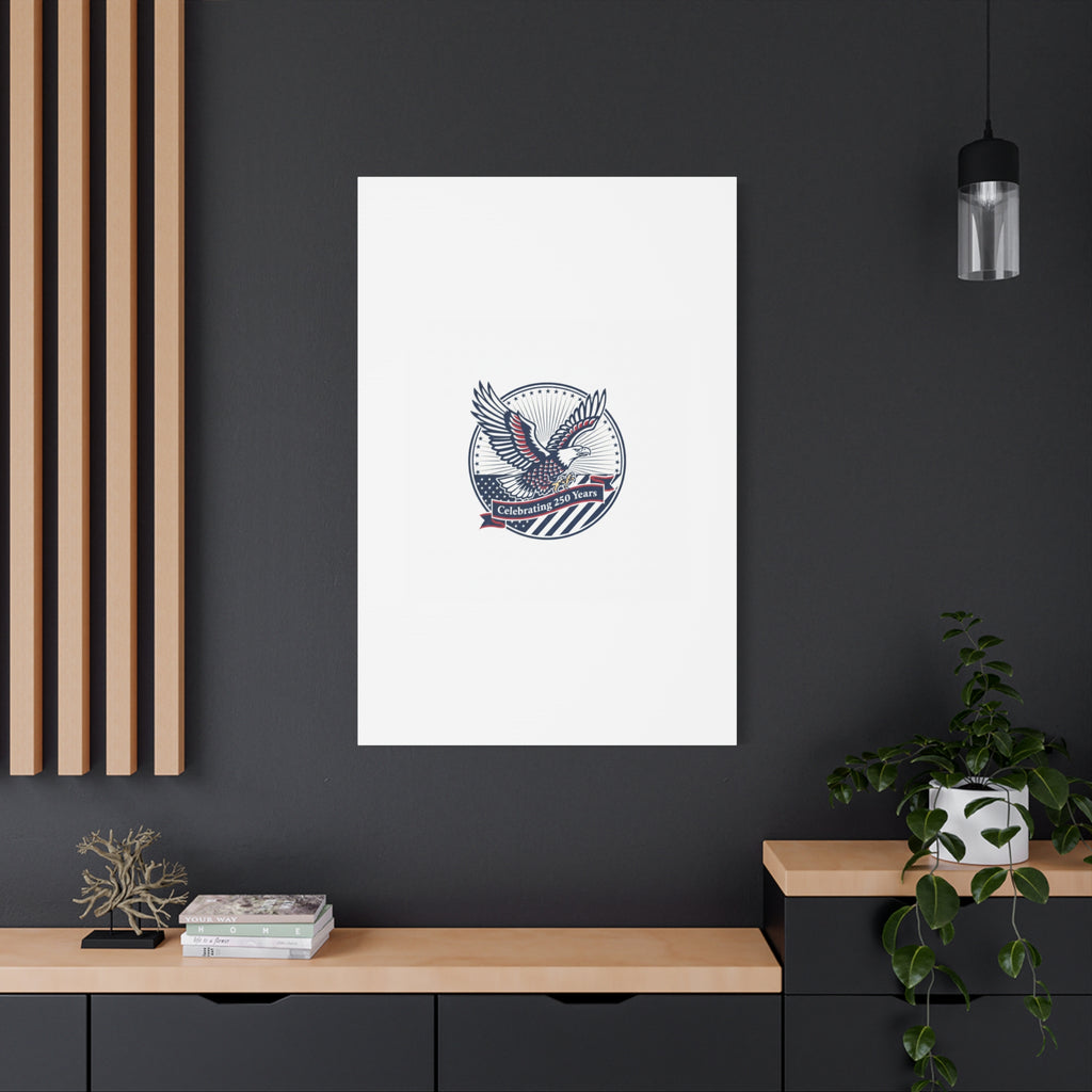 250th Anniversary Eagle Emblem Canvas | Semiquincentennial Americana