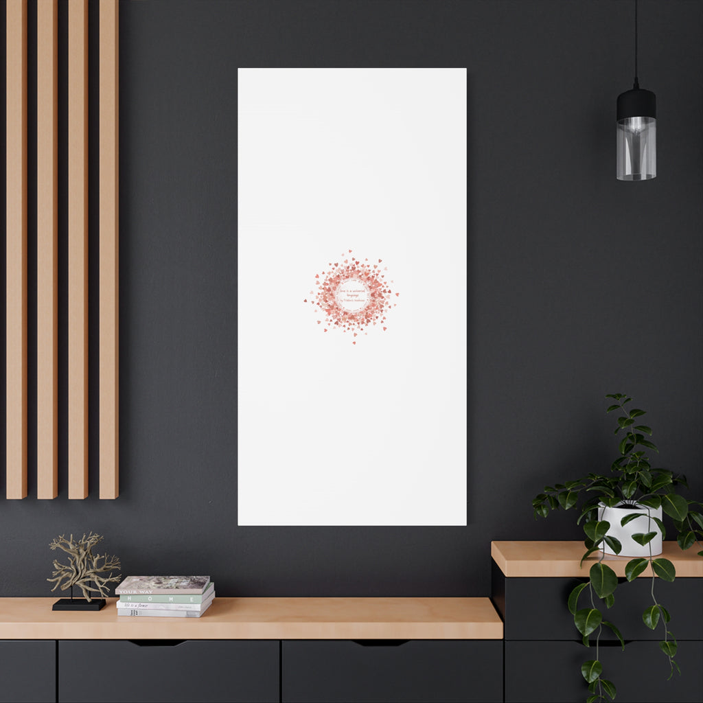 Tiny Heart Confetti Canvas | Matte Stretched Wall Art