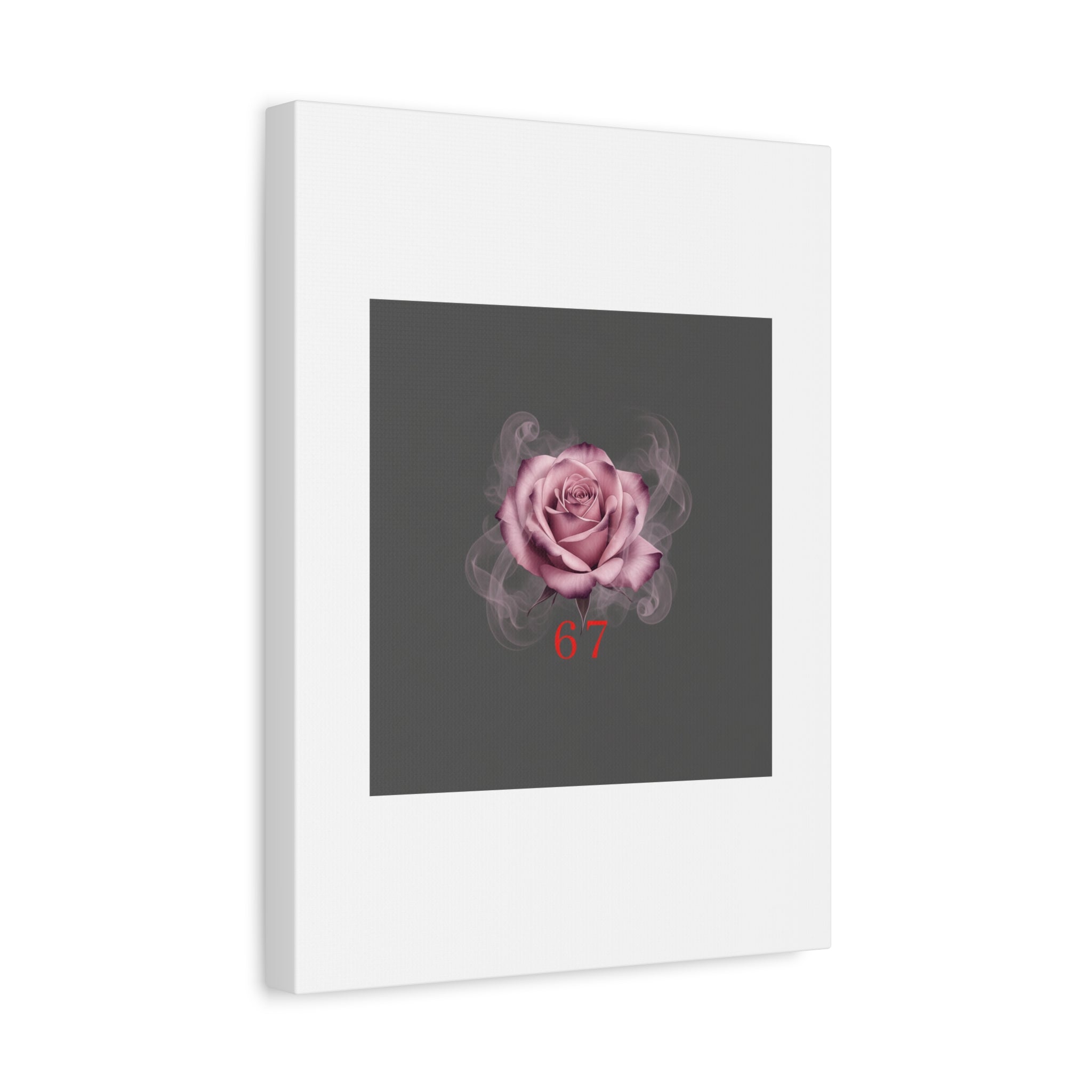 6 7 Valentine's Canvas | Viral Gothic Rose Wall Art | 6 7 Meaning Dark Romance