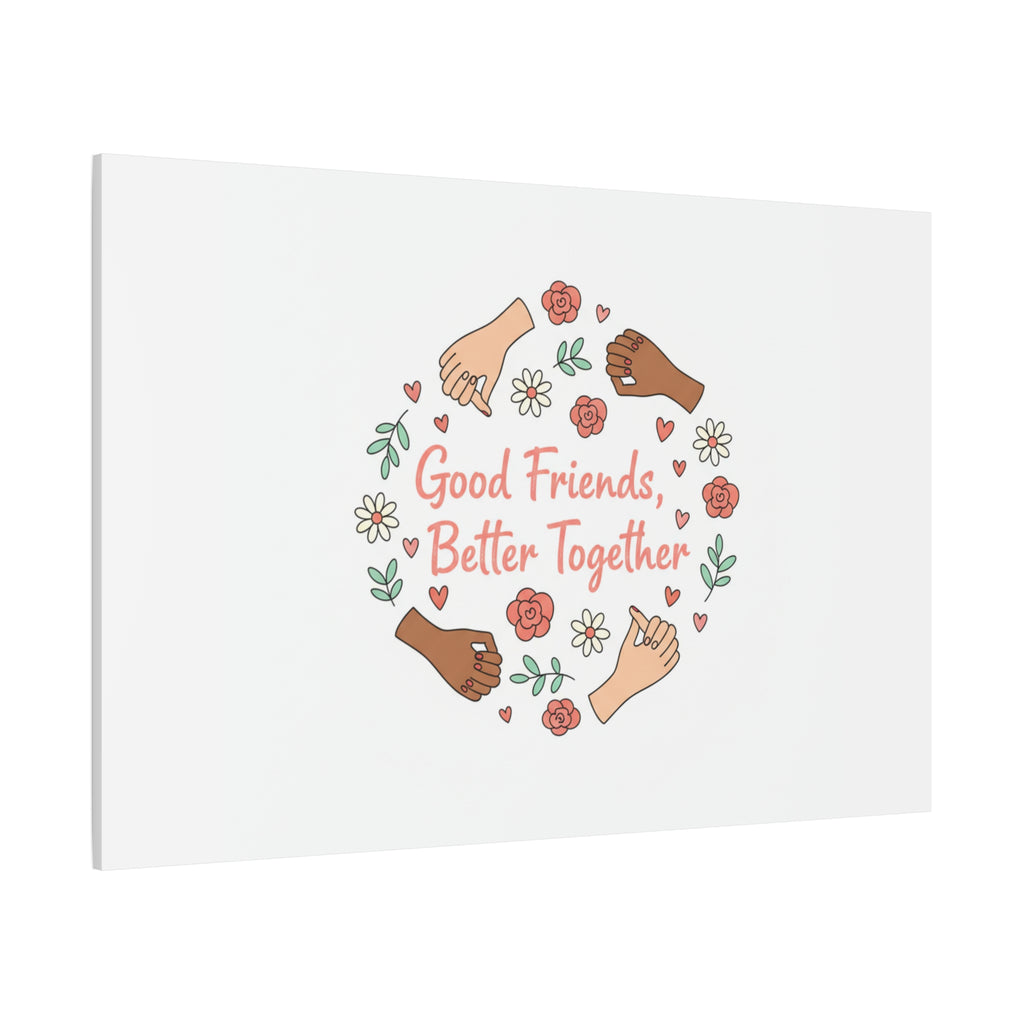 Good Friends Better Together Canvas | Friendship Valentine, Platonic Love
