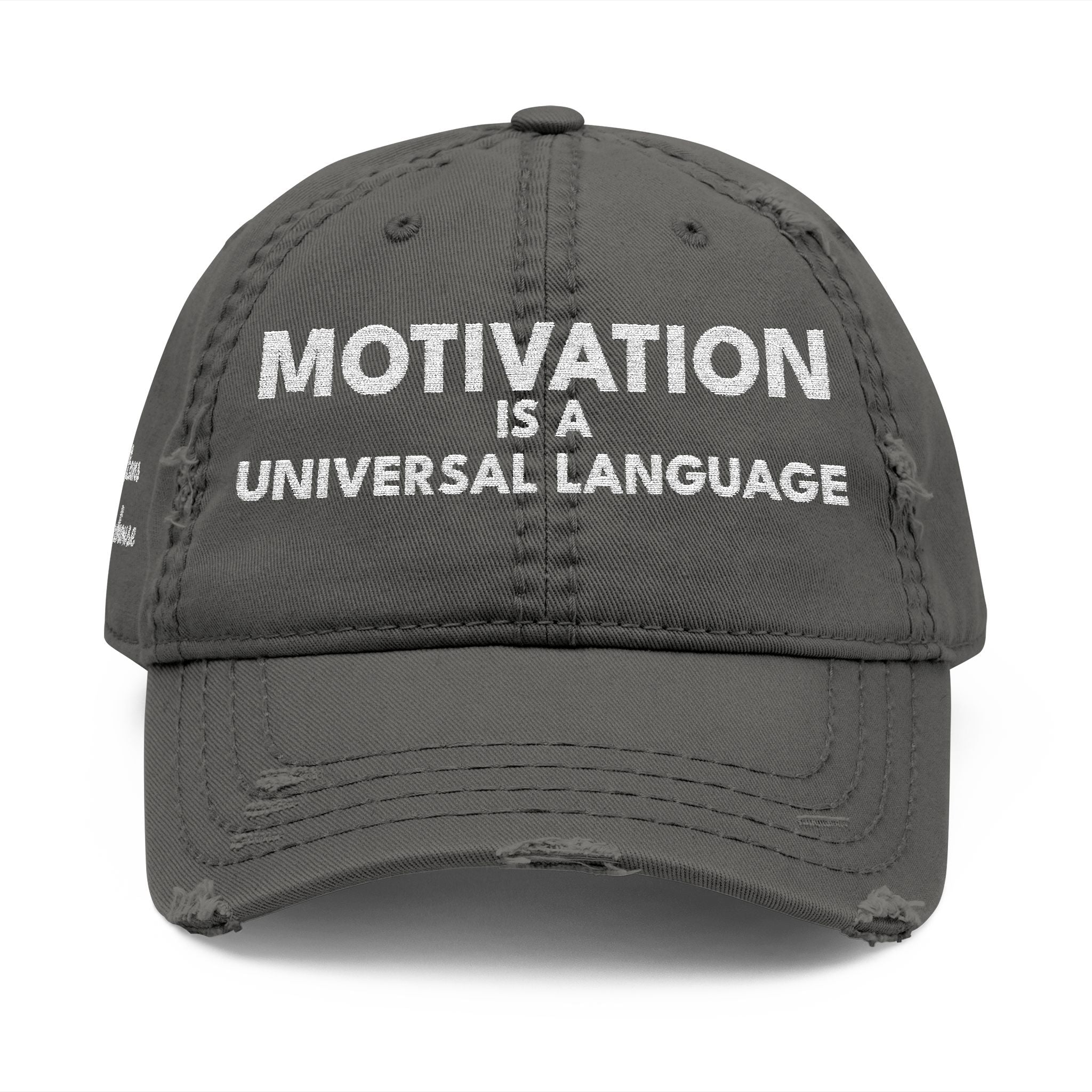 Motivation Is a Universal Language Embroidered Dad Hat