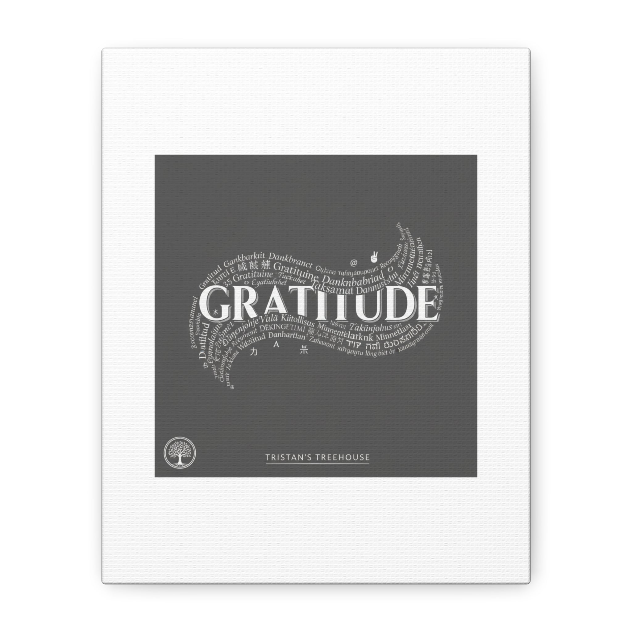 Gratitude Wall Art Matte Canvas | Tiny Treats, sweet uplifting print