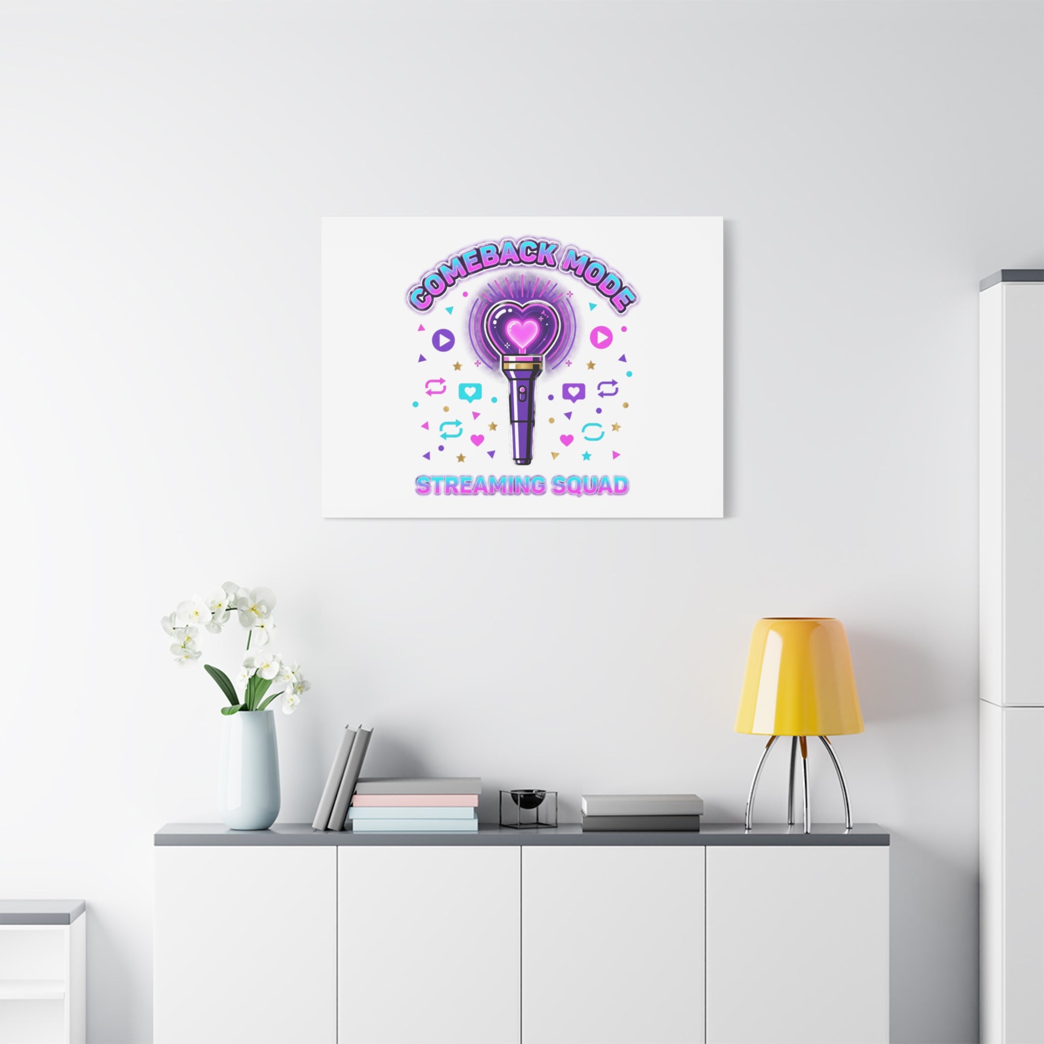 Comeback Mode Lightstick Canvas | K-pop Comeback, Streaming Squad