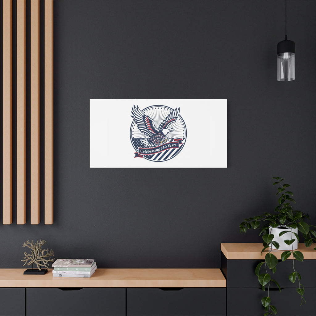 250th Anniversary Eagle Emblem Canvas | Semiquincentennial Americana