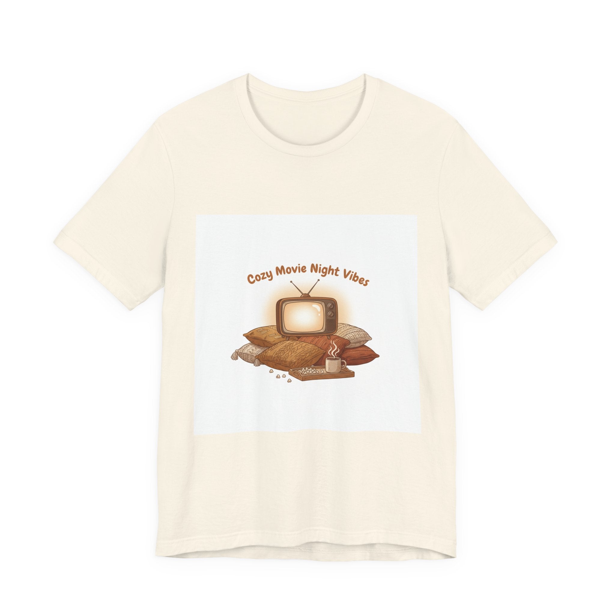 Cozy Movie Night Vibes T-Shirt | Cottagecore Homebody Graphic Tee