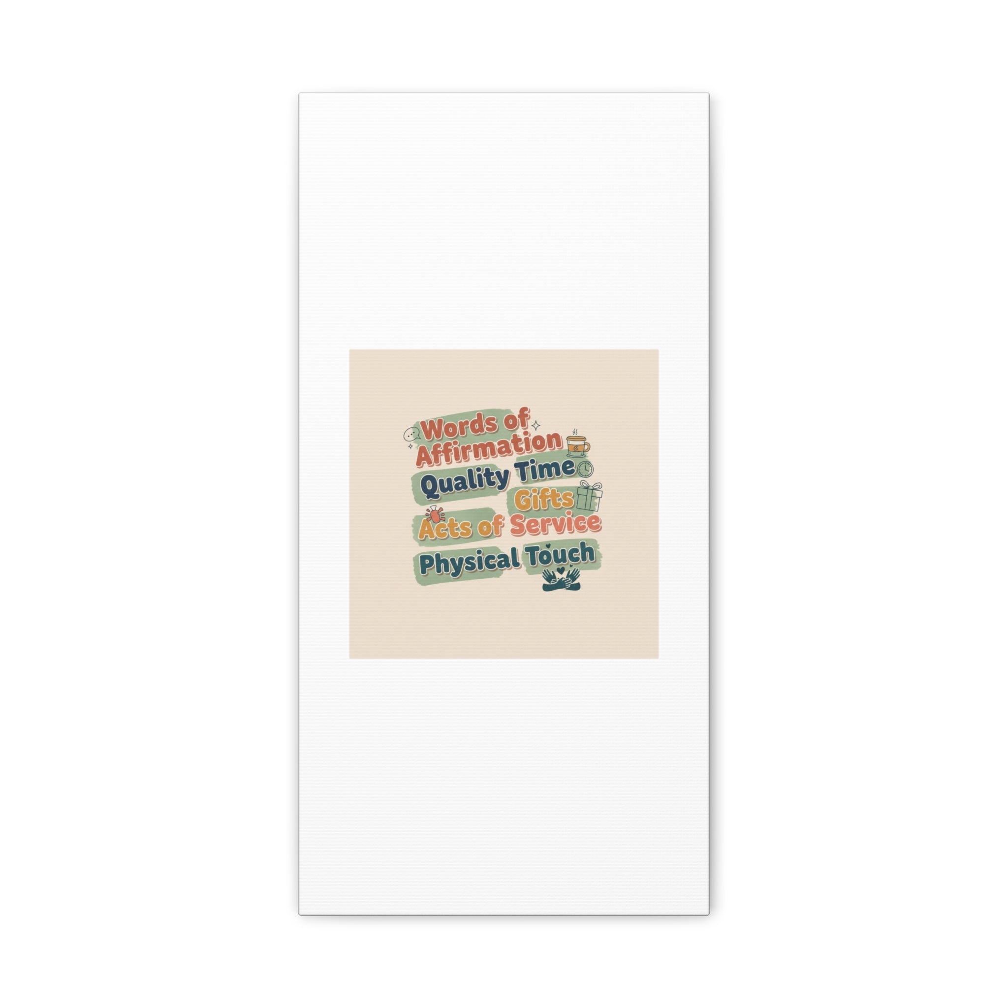 Love Languages List Matte Canvas Wall Art | love language meme, relationship humor
