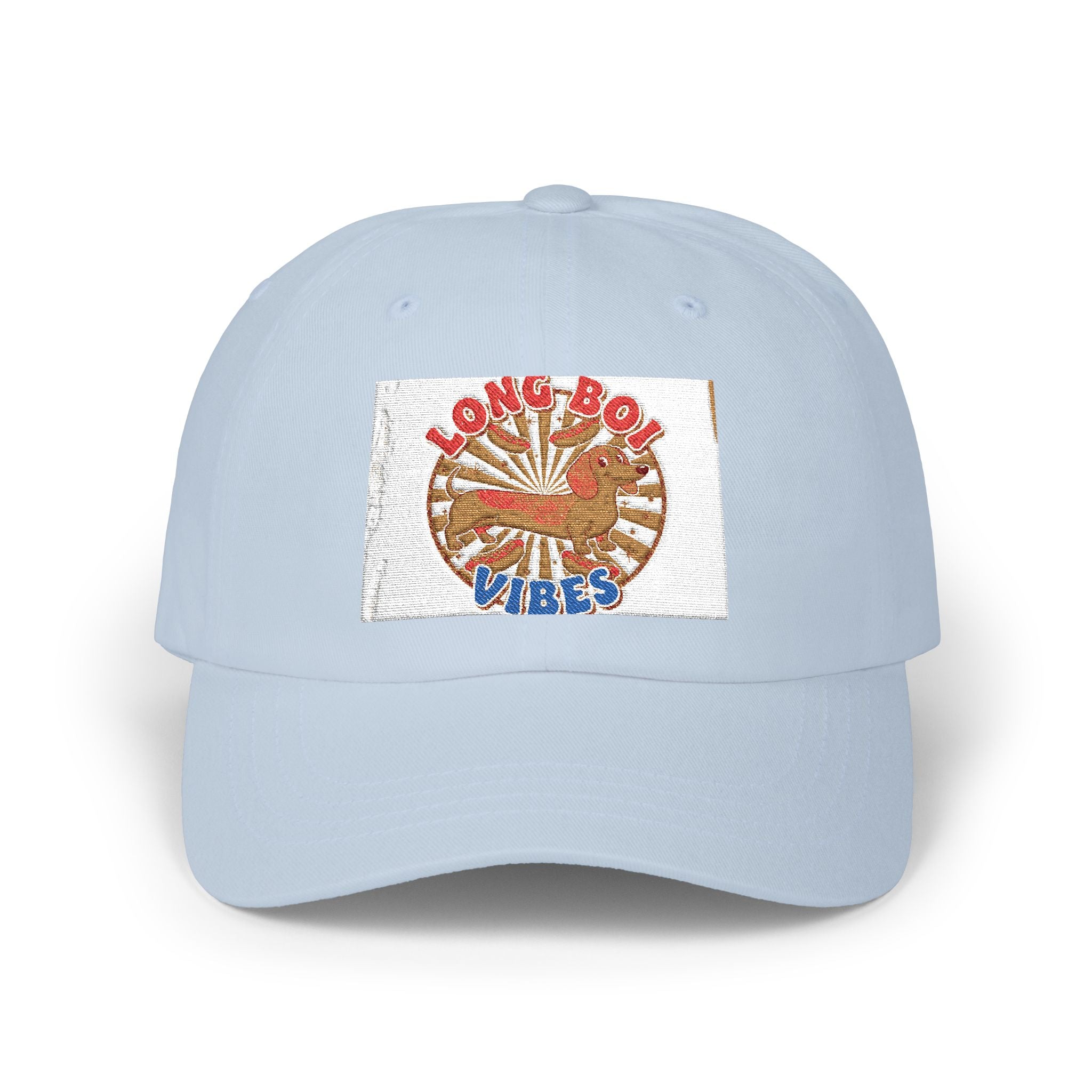 Funny Weiner Dog Meme Classic Dad Cap — Long Boy Graphic