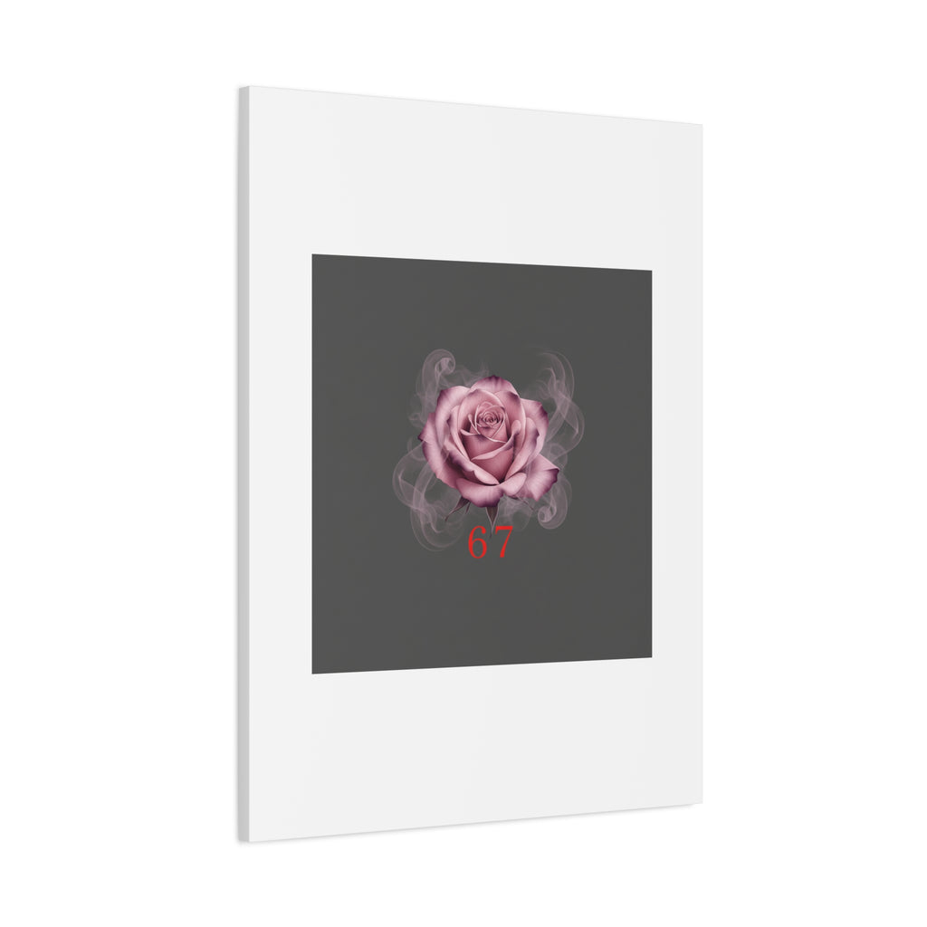 6 7 Valentine's Canvas | Viral Gothic Rose Wall Art | 6 7 Meaning Dark Romance