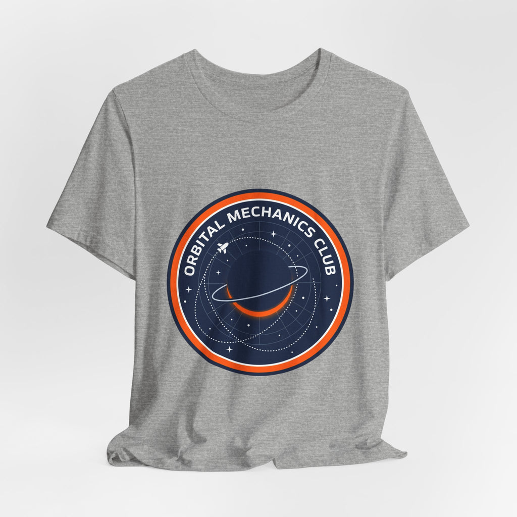 Orbital Mechanics Club Tee | mission patch, rocket science nerd