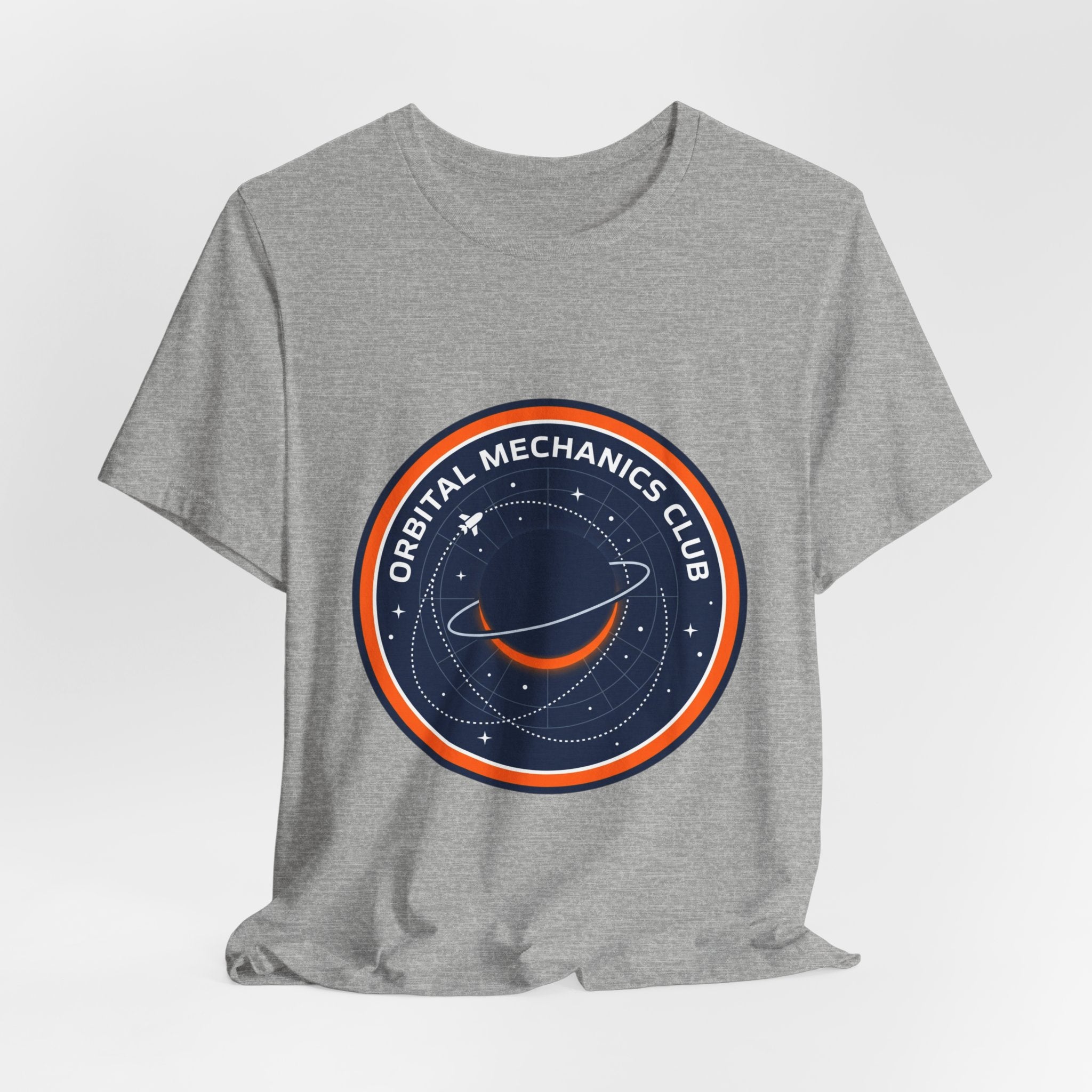 Orbital Mechanics Club Tee | mission patch, rocket science nerd