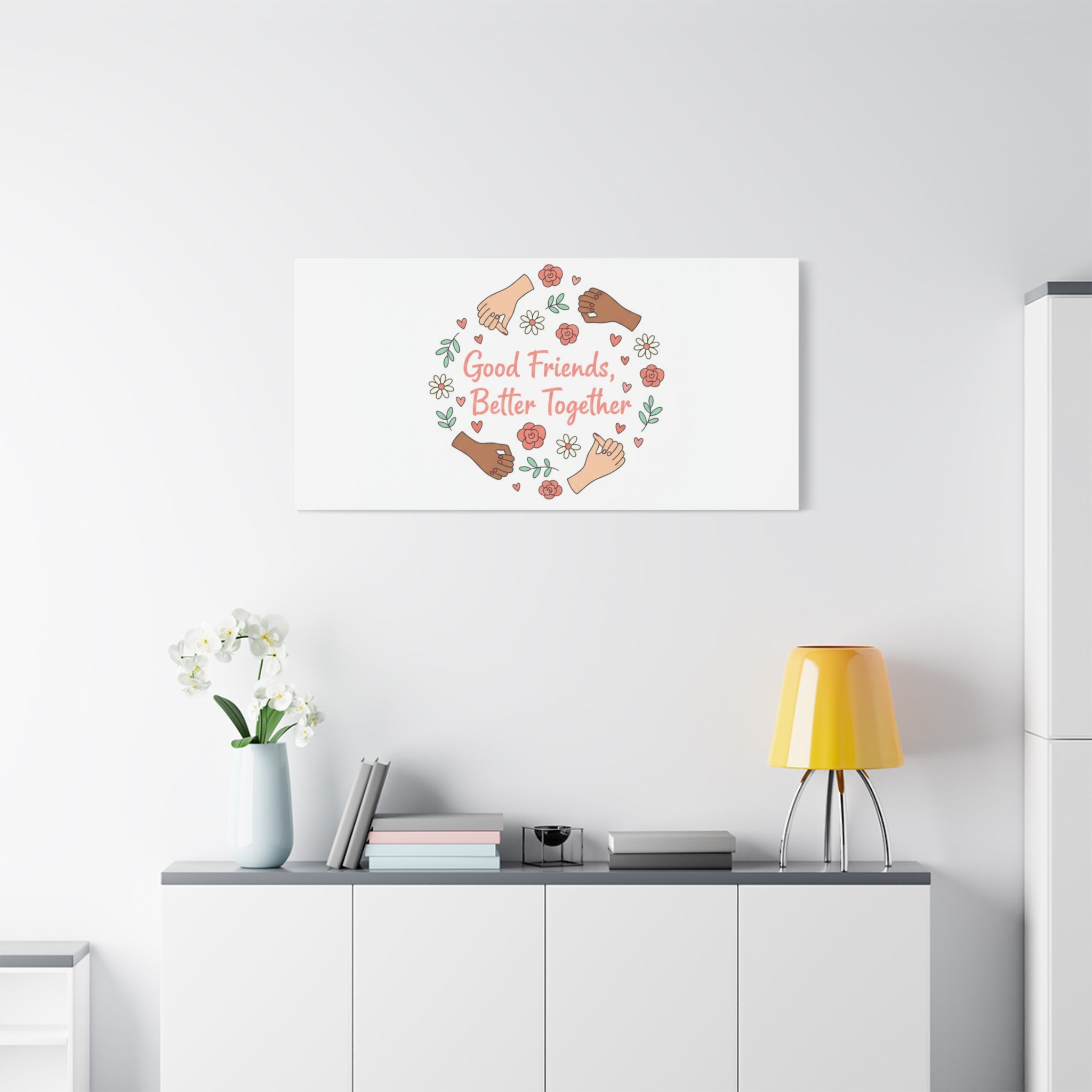 Good Friends Better Together Canvas | Friendship Valentine, Platonic Love