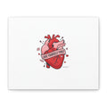 Love Yourself First Canvas, Hearts-with-a-Twist, Anti-Valentine Art