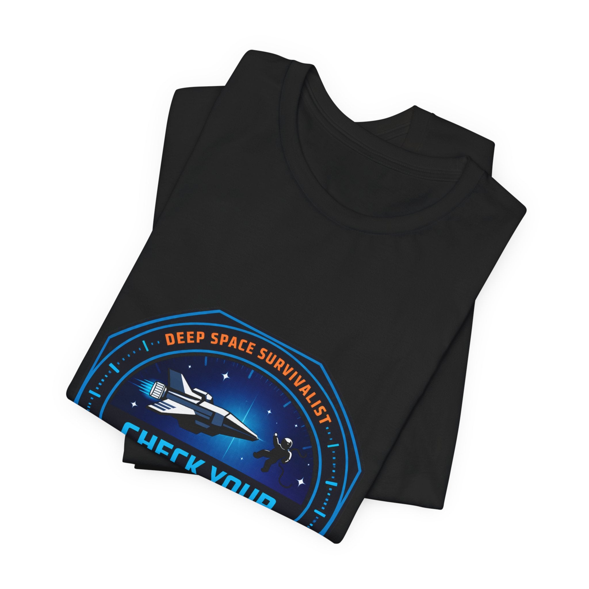 Check Your Seals Mission Patch T-Shirt | hard sci‑fi, space survival