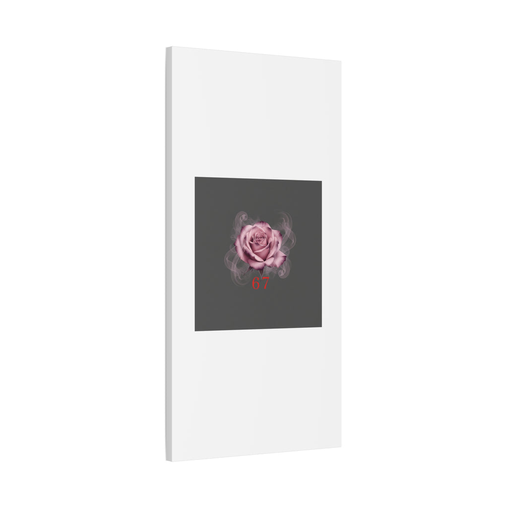 6 7 Valentine's Canvas | Viral Gothic Rose Wall Art | 6 7 Meaning Dark Romance