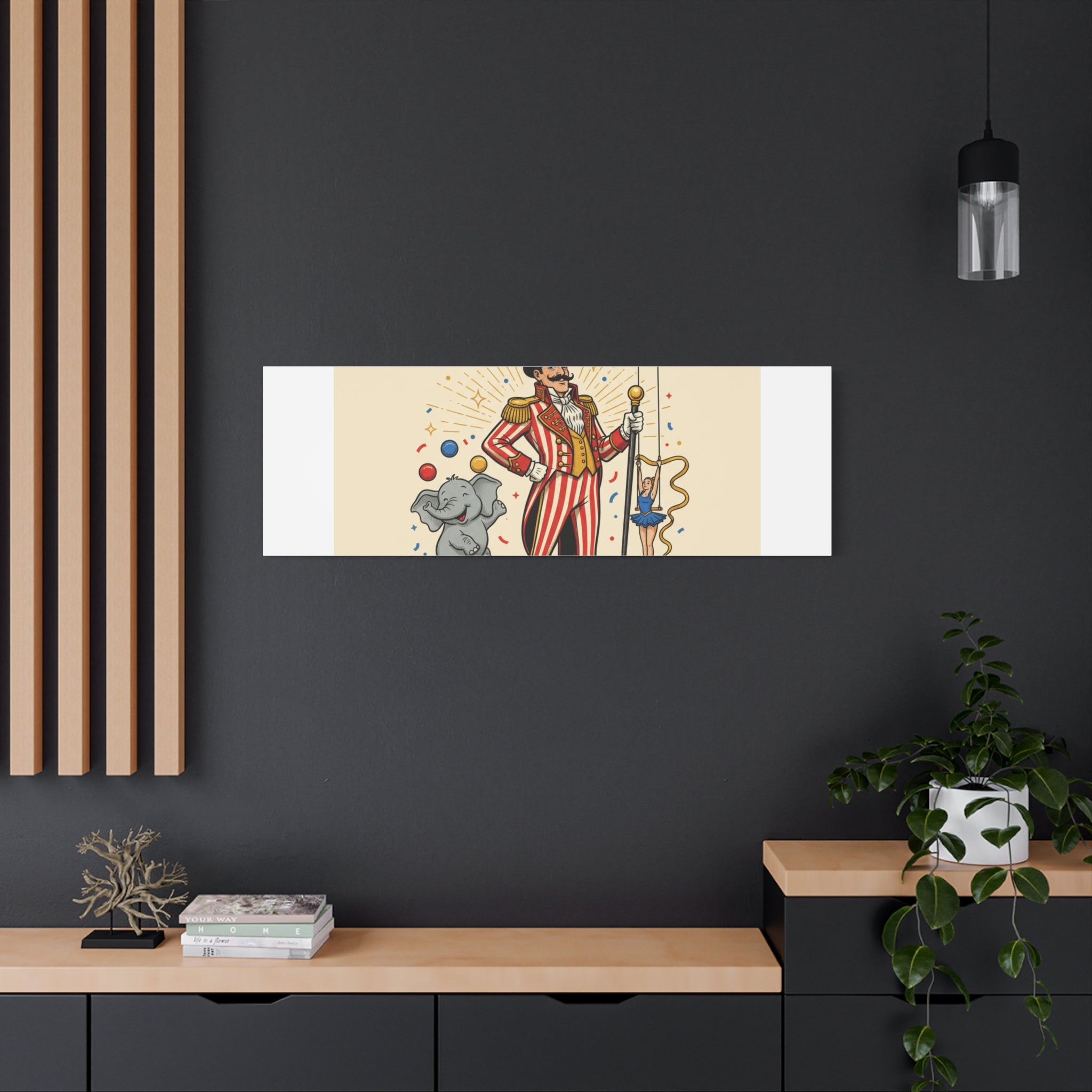 Join the Spectacle Circus Art Print | Matte Canvas, Stretched, Vintage Carnival Design