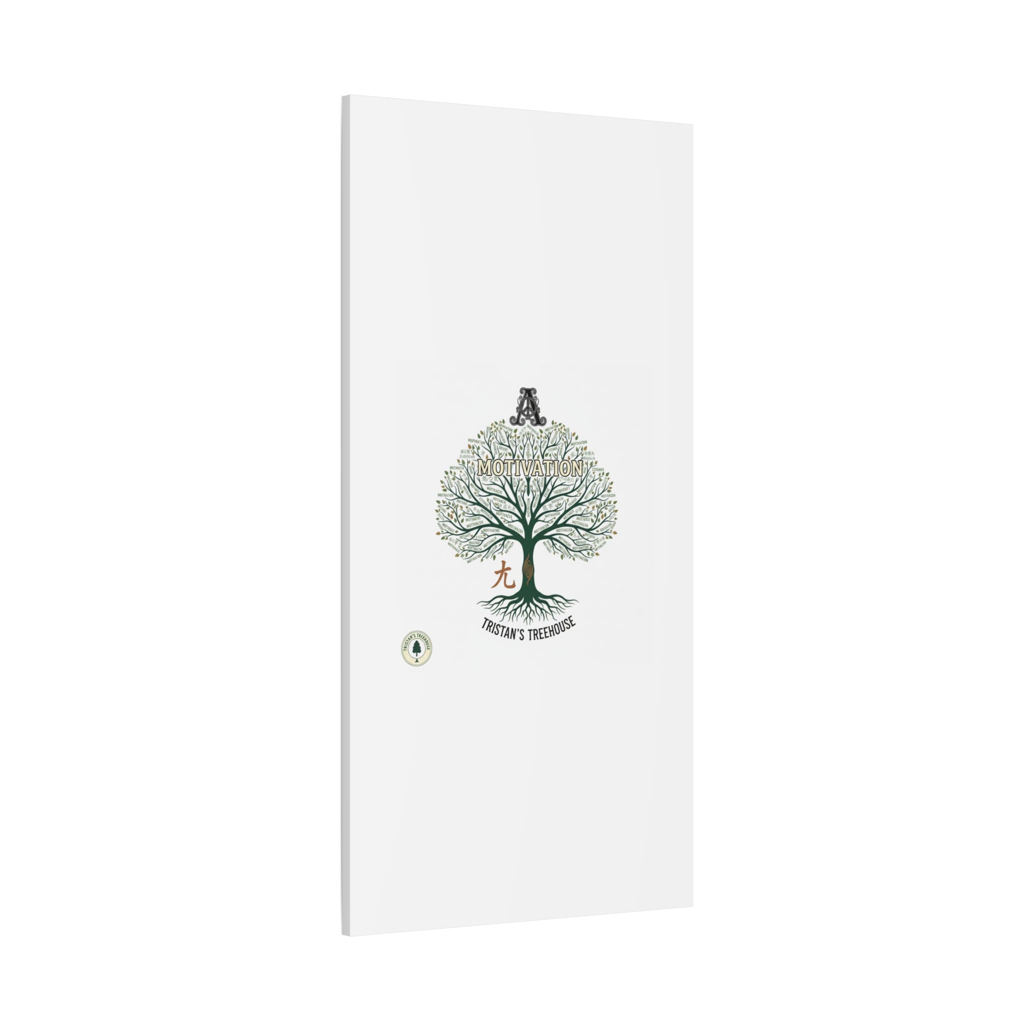 Handwritten Doodle Tree Canvas | Matte Stretched Wall Art