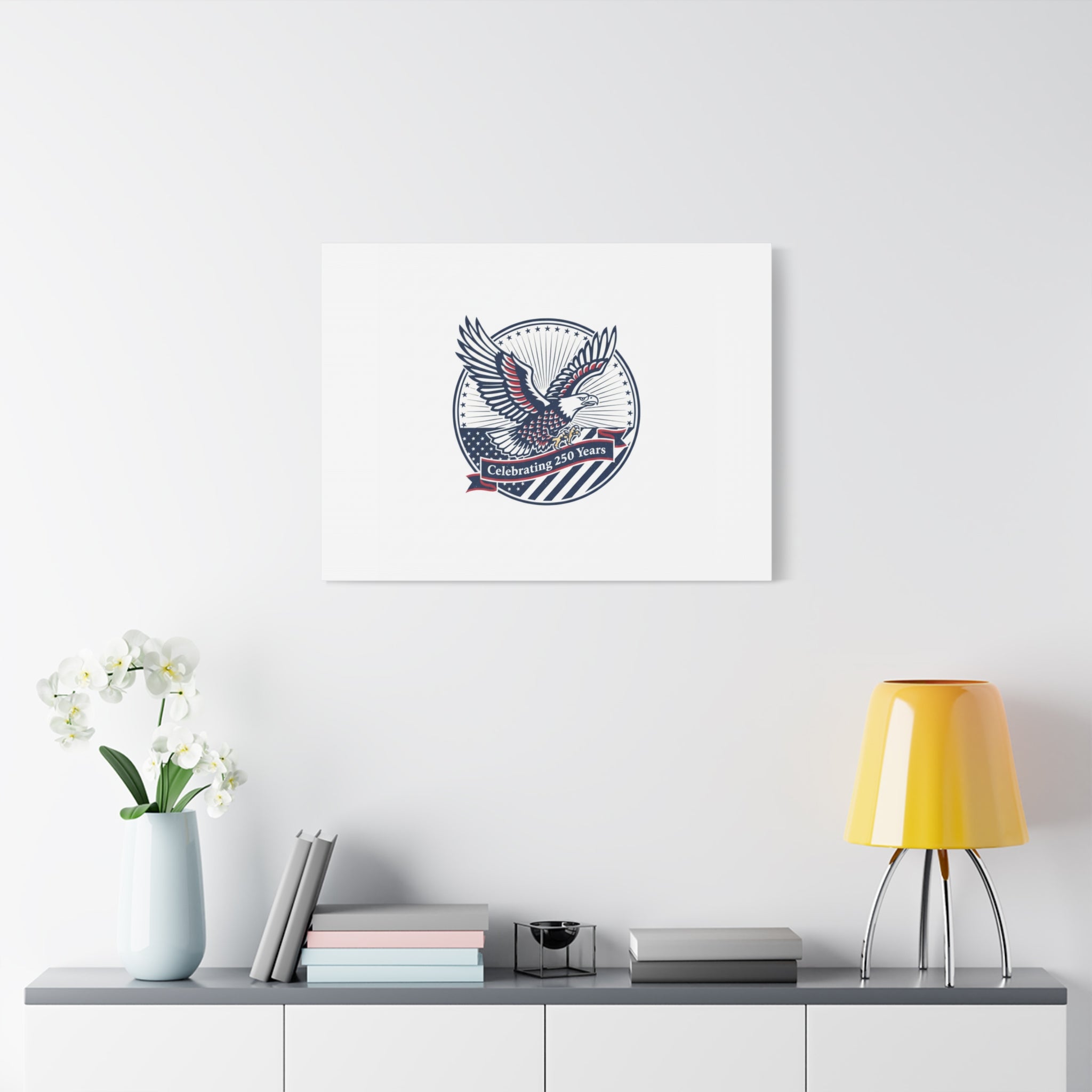250th Anniversary Eagle Emblem Canvas | Semiquincentennial Americana