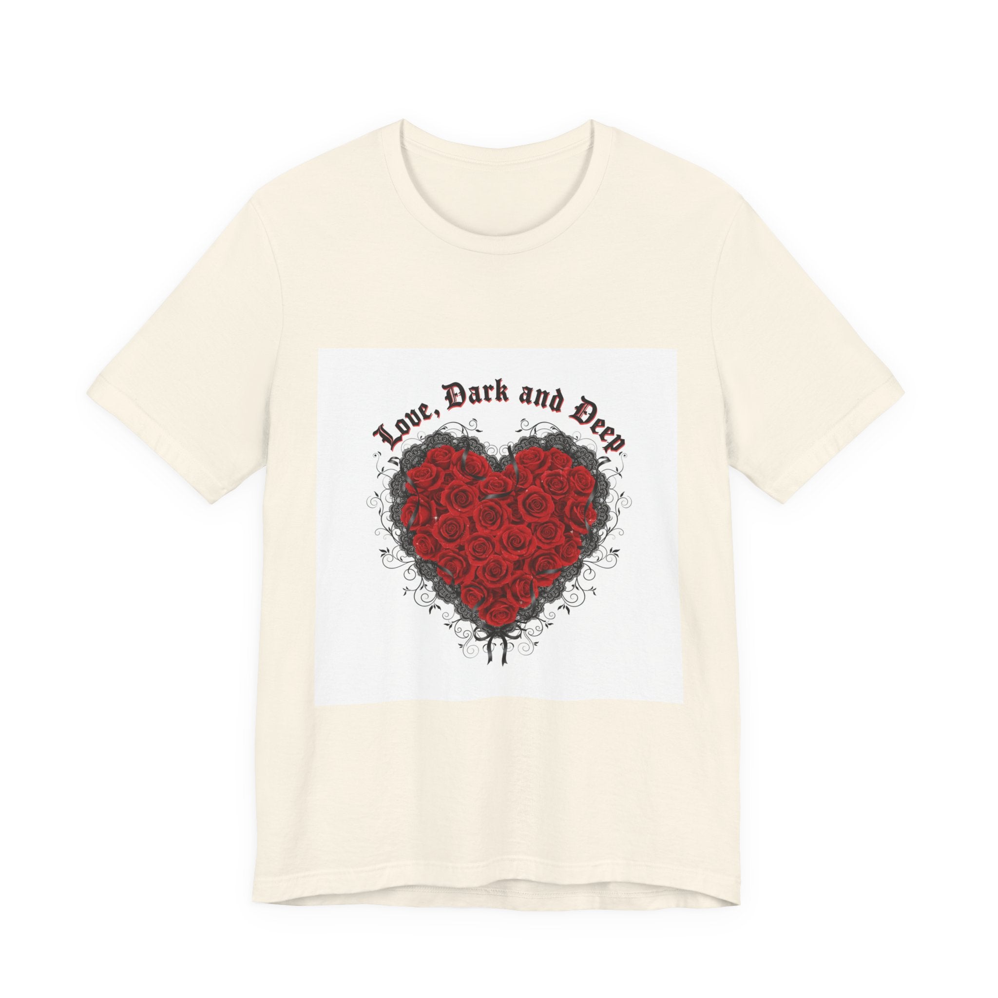 Love Dark and Deep Rose Heart Tee | Nu Romantic, Gothic Romance