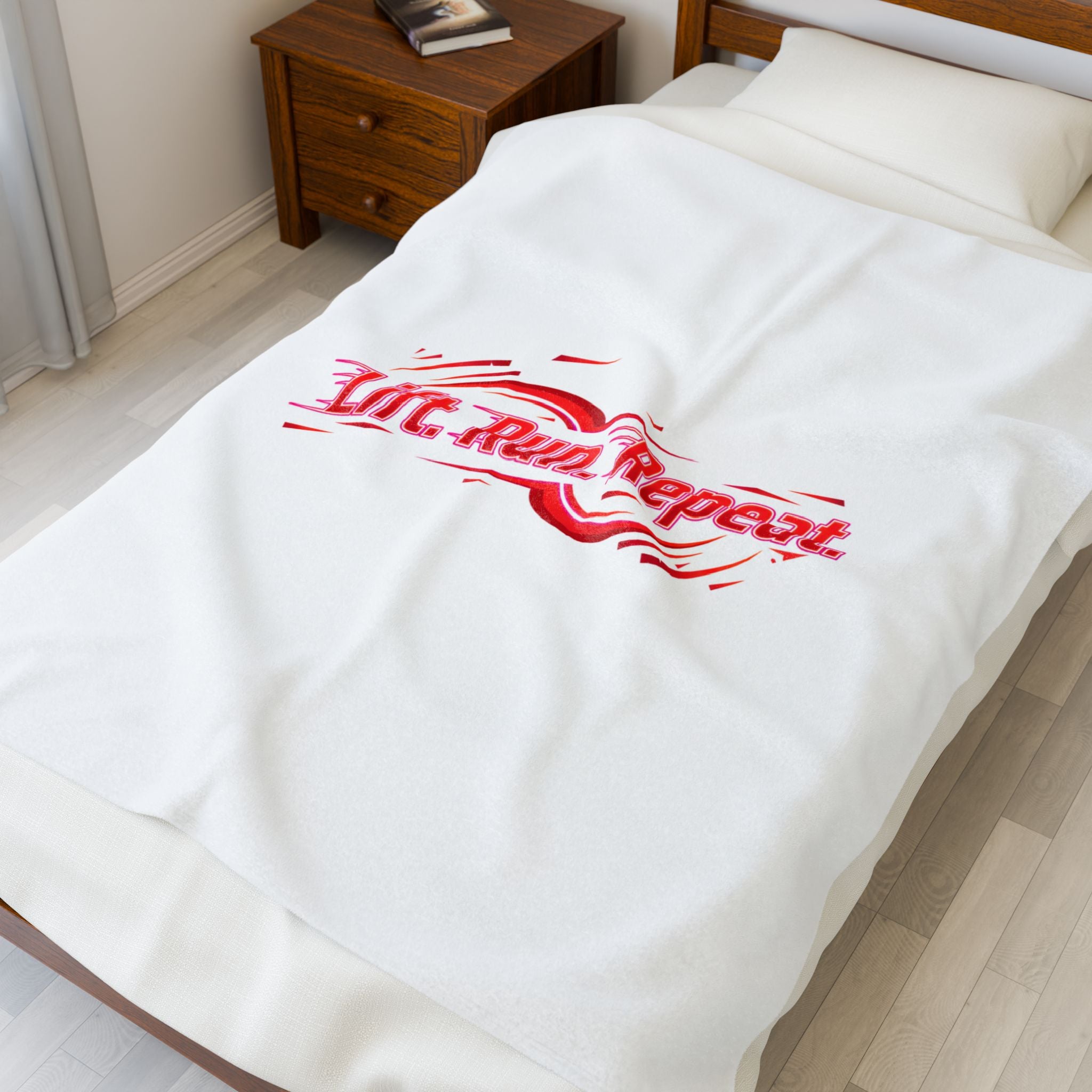 Lift Run Repeat Blanket | Fitness Motivation, Active Lifestyle Throw